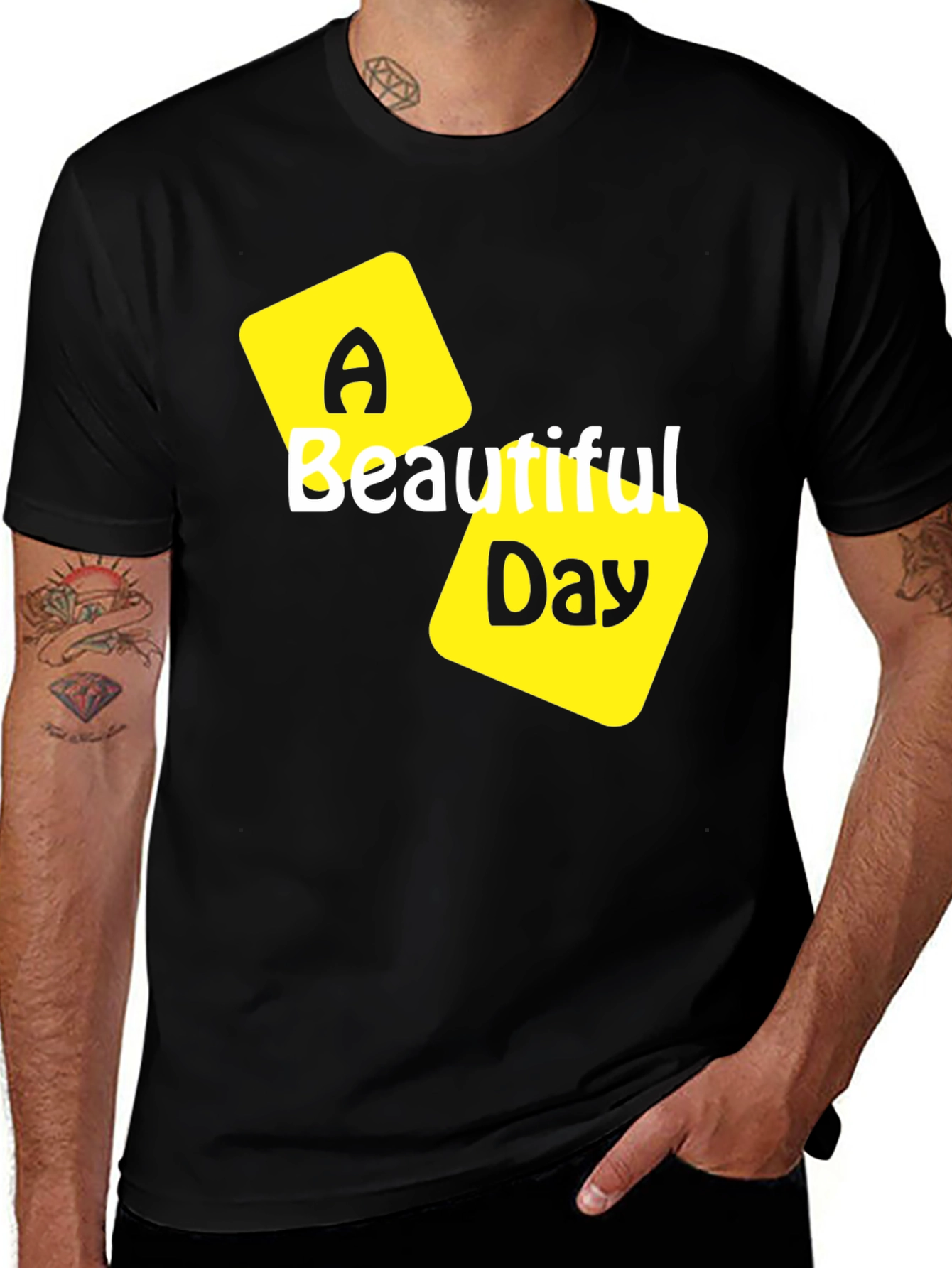A Beautiful Day Black T-Shirt