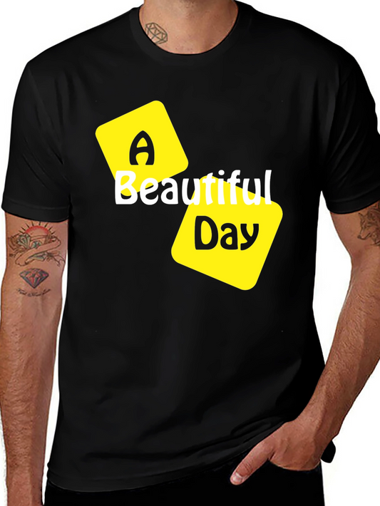 A Beautiful Day Black T-Shirt