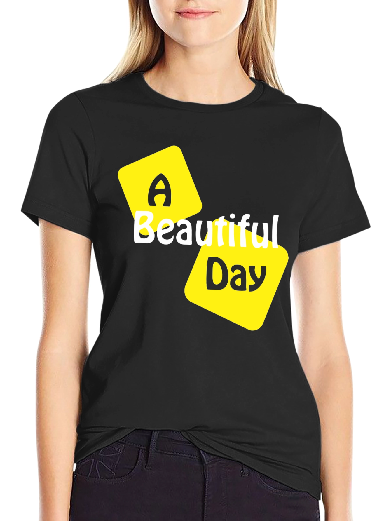 A Beautiful Day Black T-Shirt