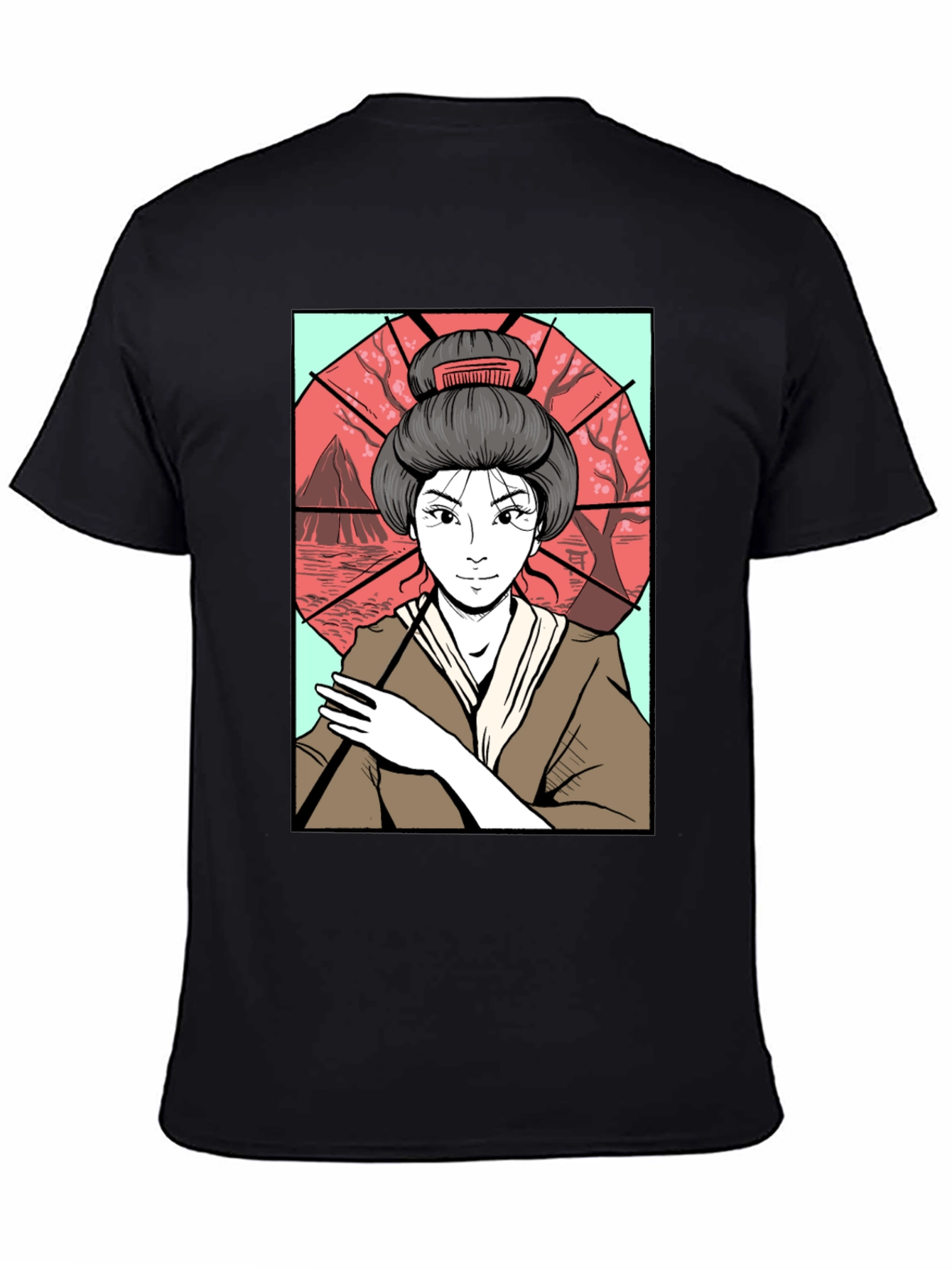 Geisha Art T-Shirt - Graphic Tee for Men
