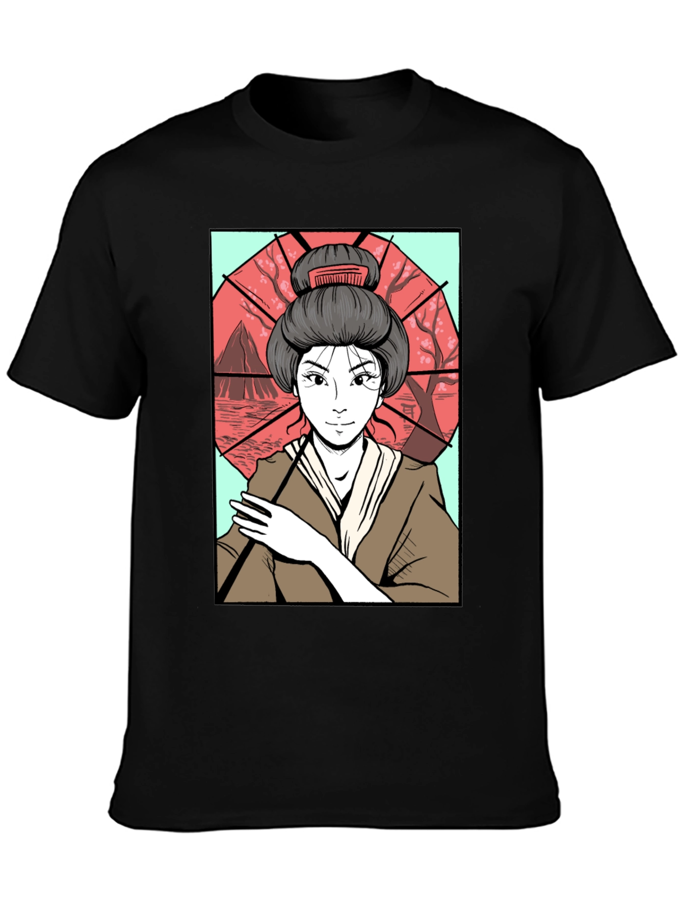 Geisha Art T-Shirt - Graphic Tee for Men
