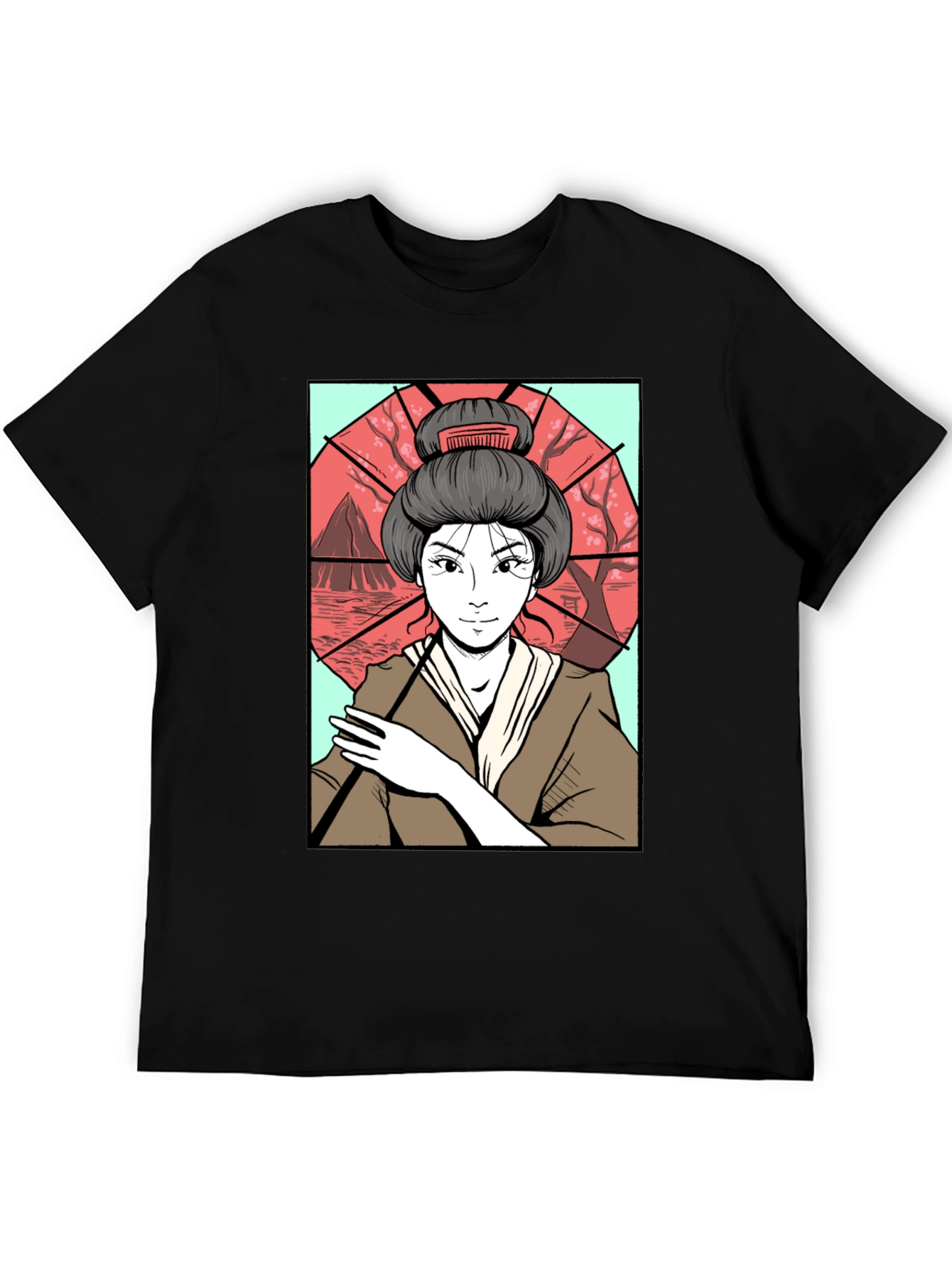 Geisha Art T-Shirt - Graphic Tee for Men