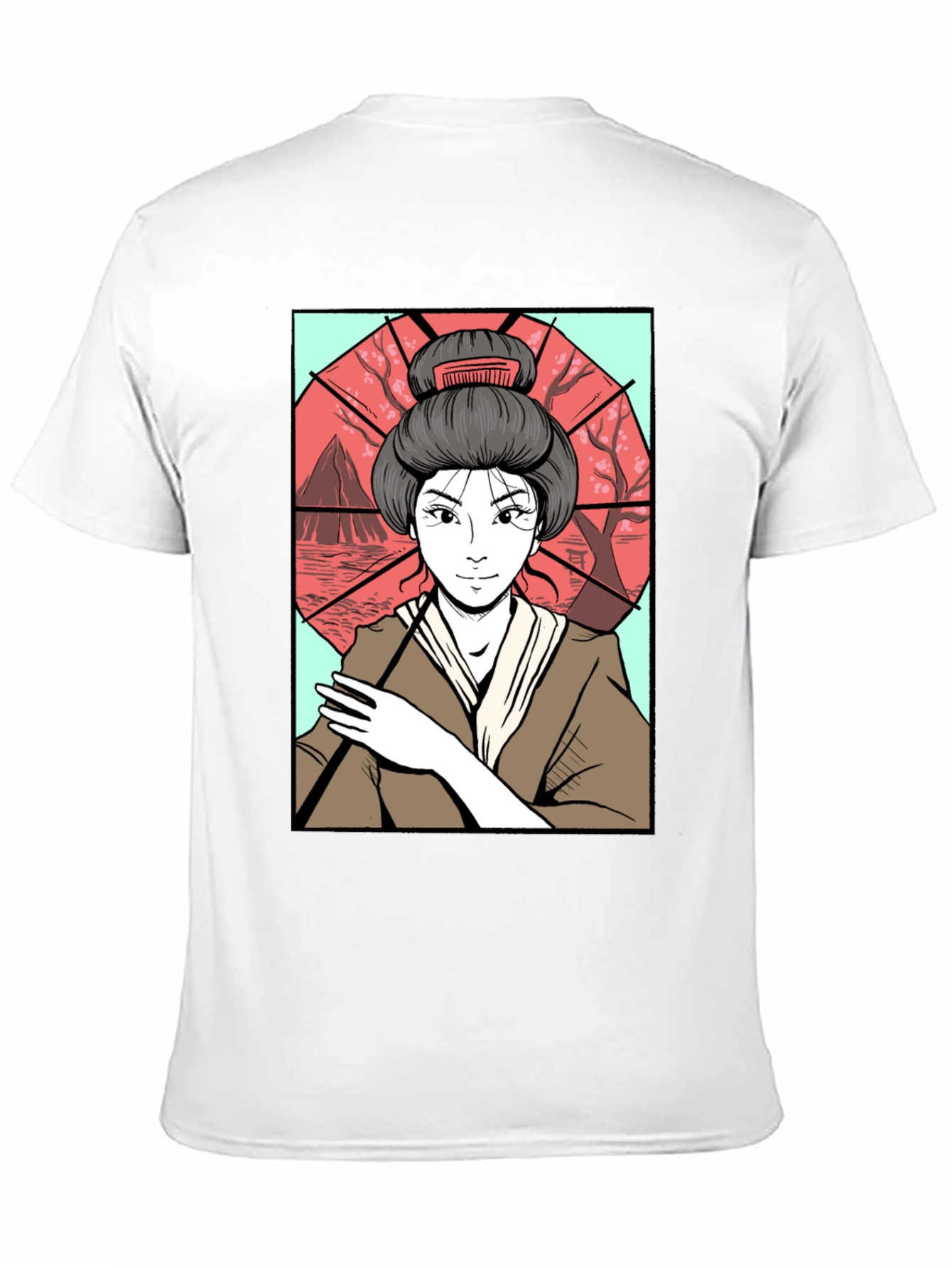 Geisha Art T-Shirt - Graphic Tee for Men
