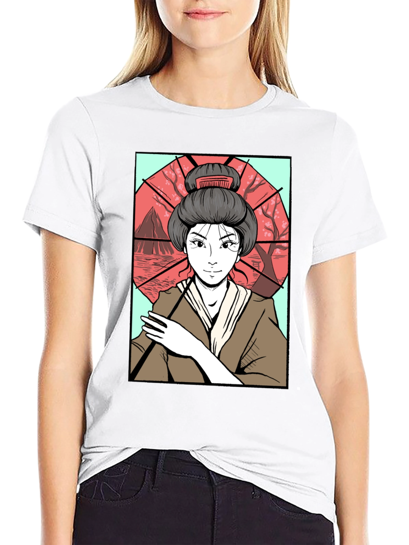 Geisha Art T-Shirt - Graphic Tee for Men