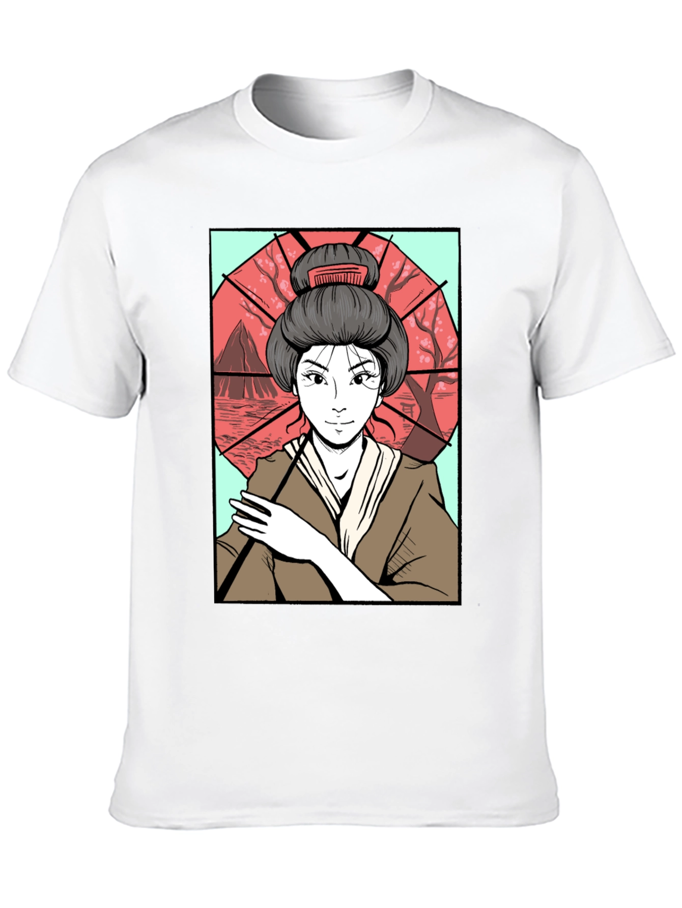 Geisha Art T-Shirt - Graphic Tee for Men