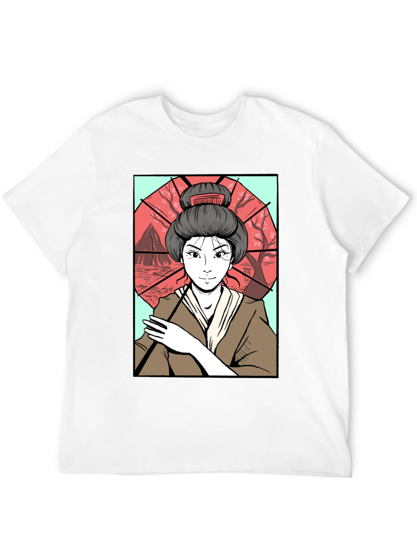 Geisha Art T-Shirt - Graphic Tee for Men