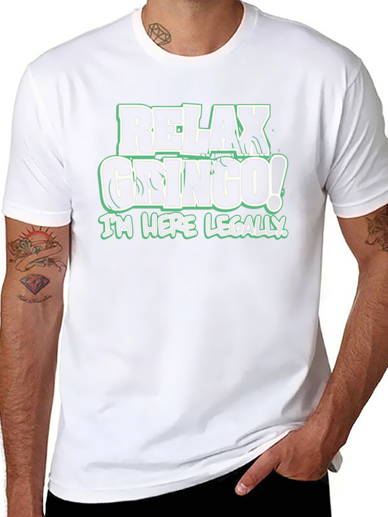 Relax Gringo! Graphic Tee - Funny Slogan T-Shirt
