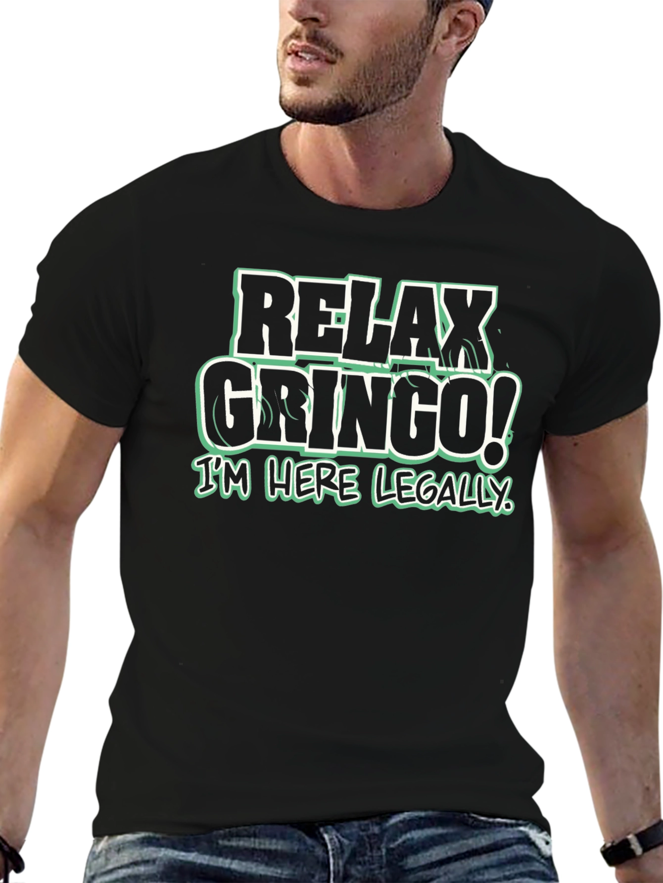 Relax Gringo! Graphic Tee - Funny Slogan T-Shirt
