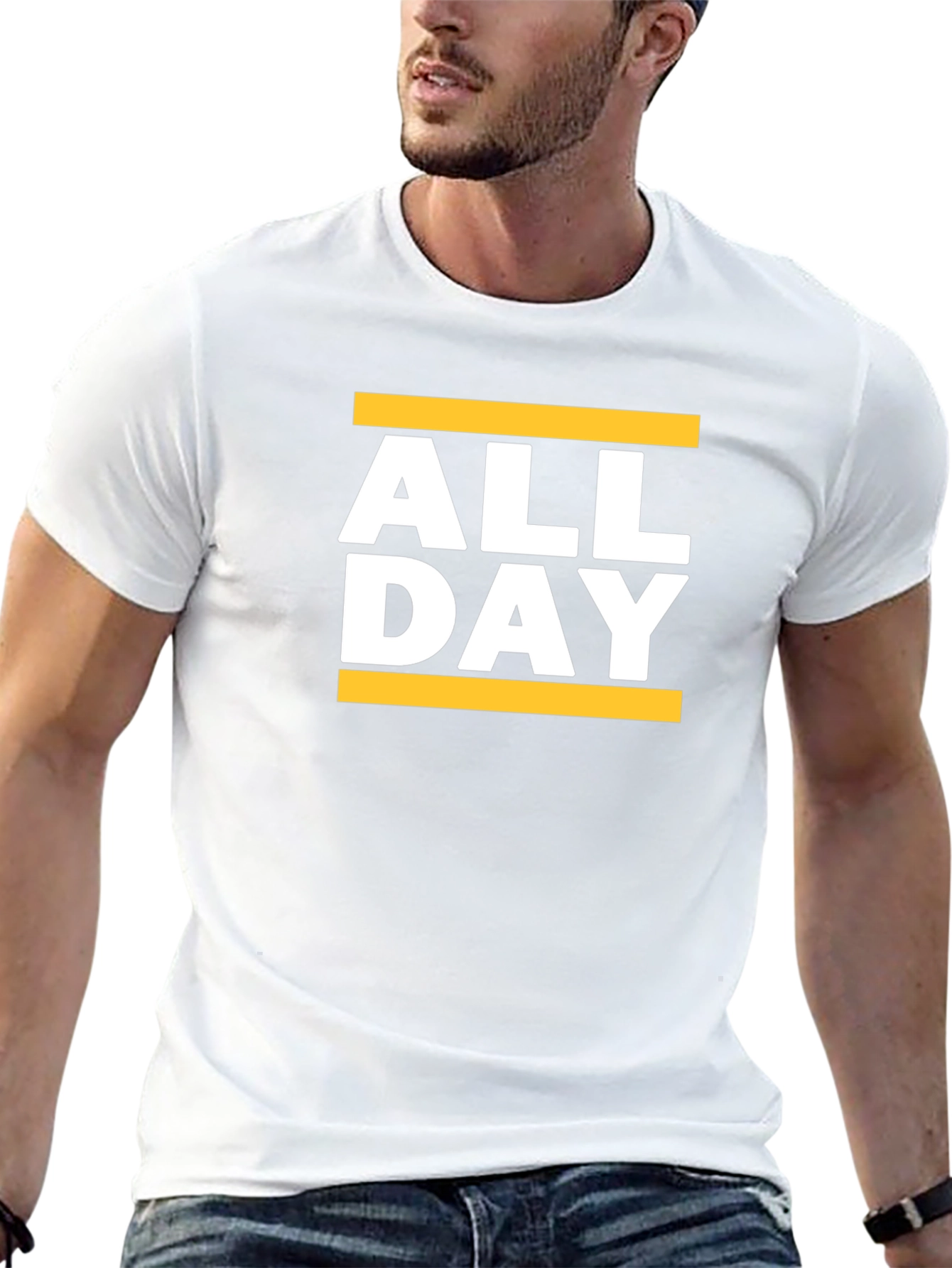 All Day Graphic Tee - Black Casual T-Shirt