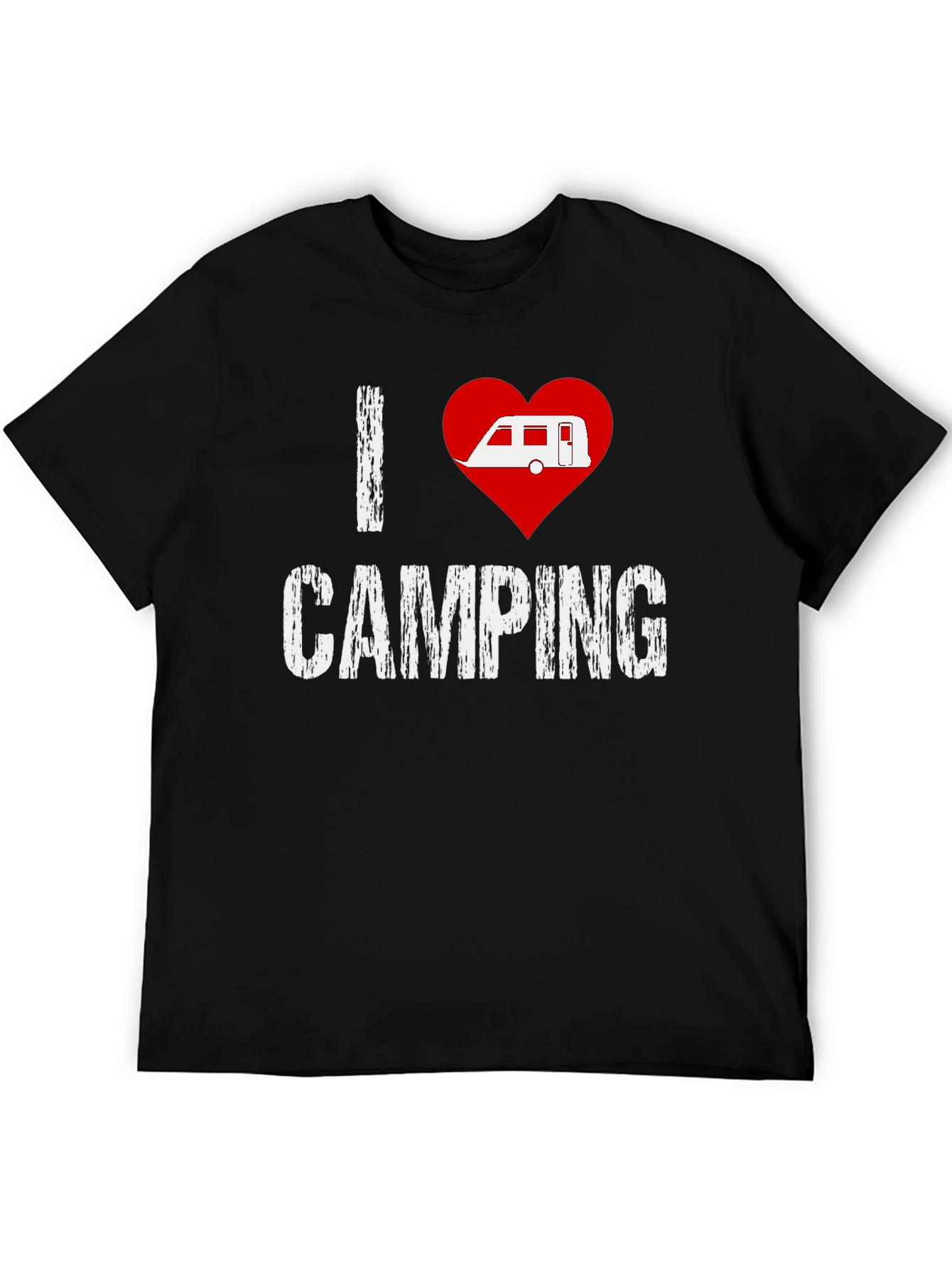 I Heart Camping T-Shirt - Black