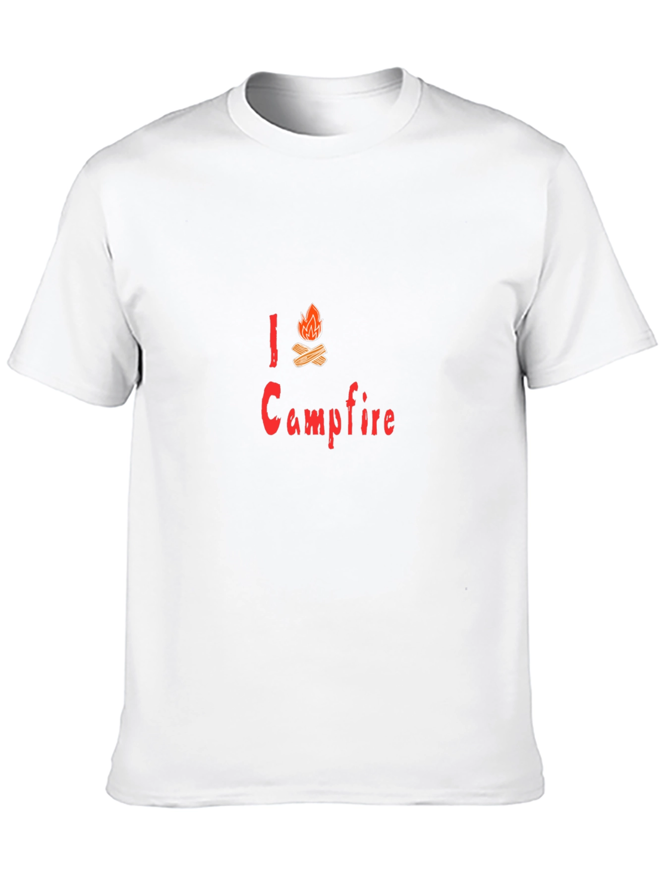 I Love Campfire Graphic Tee - Black Cotton T-Shirt