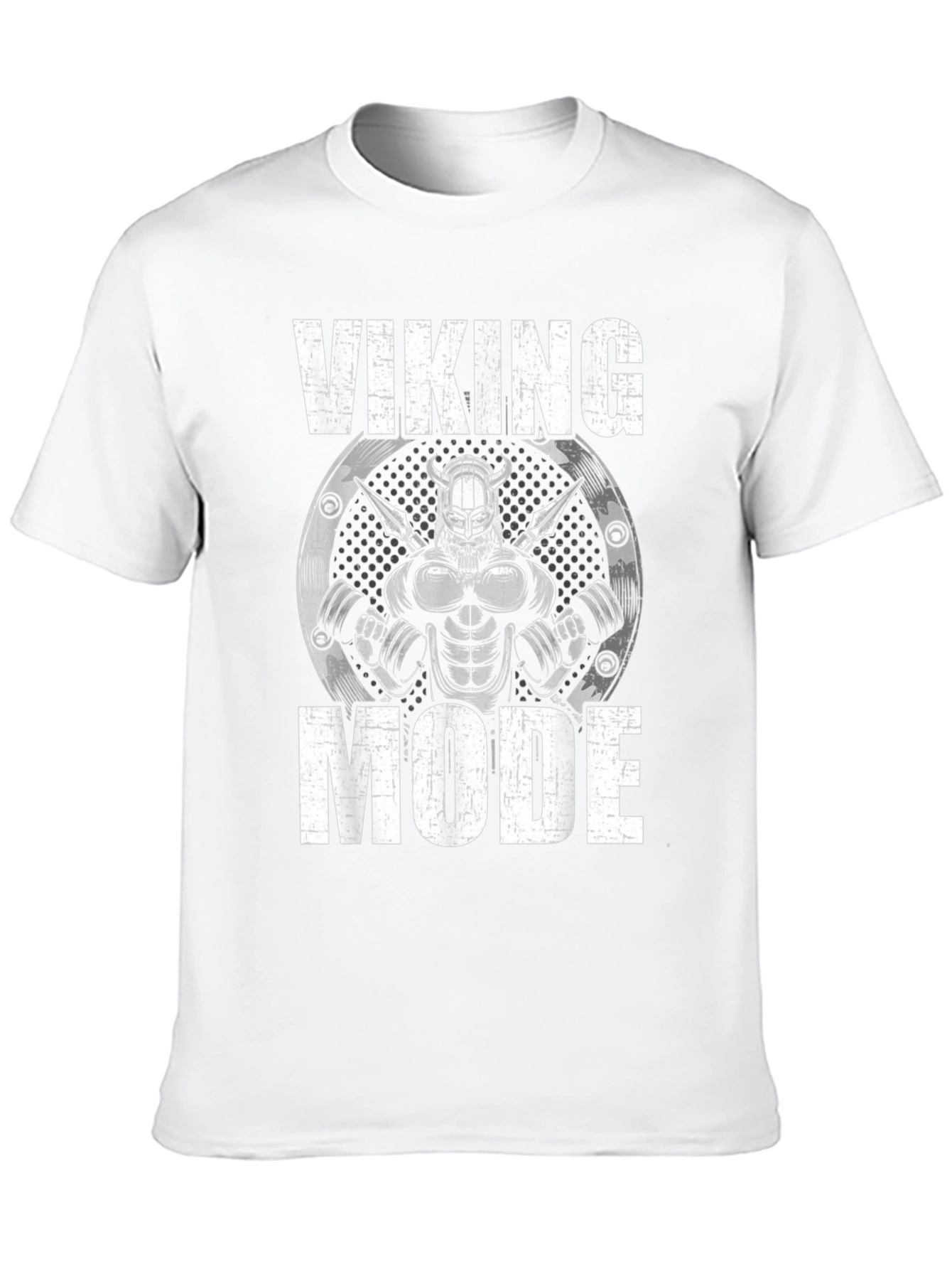 Viking Mode Black Graphic T-Shirt - Gym & Fitness