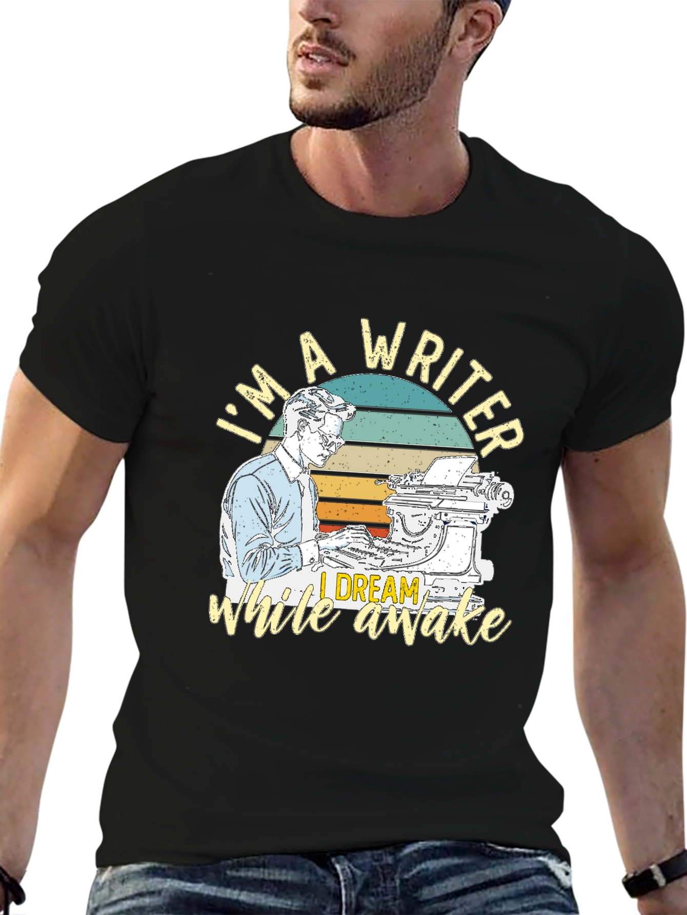 Writer T-Shirt: I Dream While Awake Retro