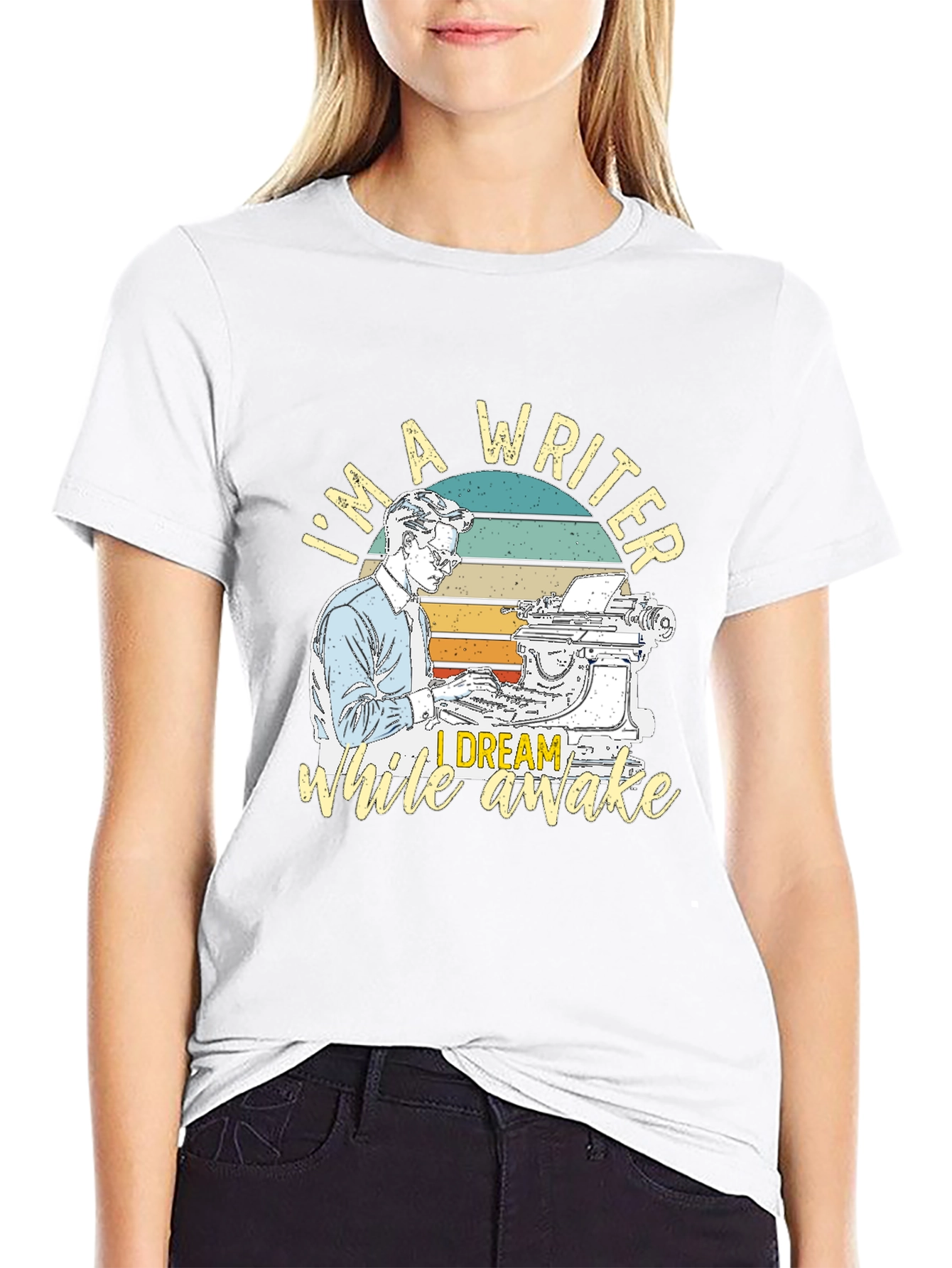 Writer T-Shirt: I Dream While Awake Retro