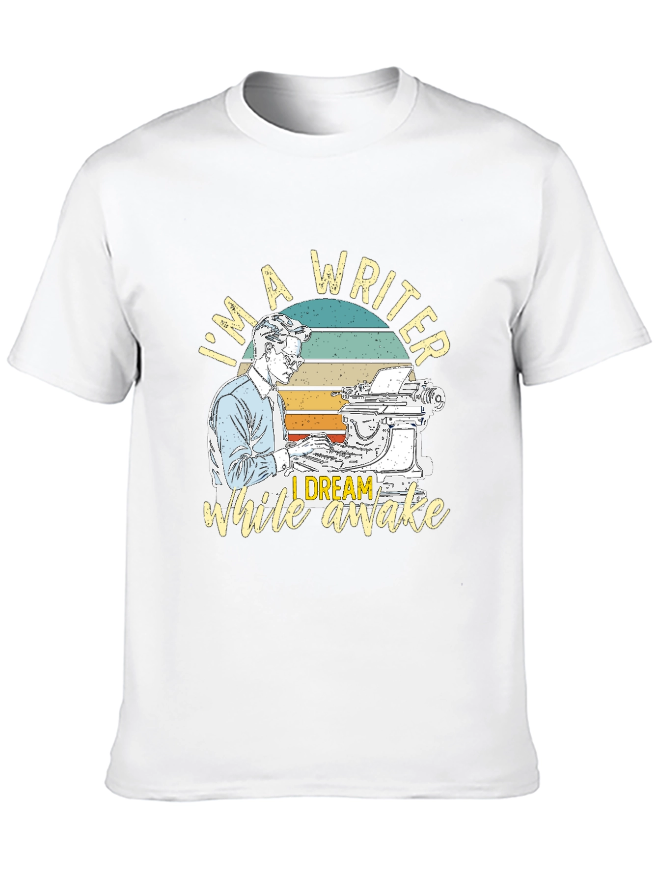 Writer T-Shirt: I Dream While Awake Retro