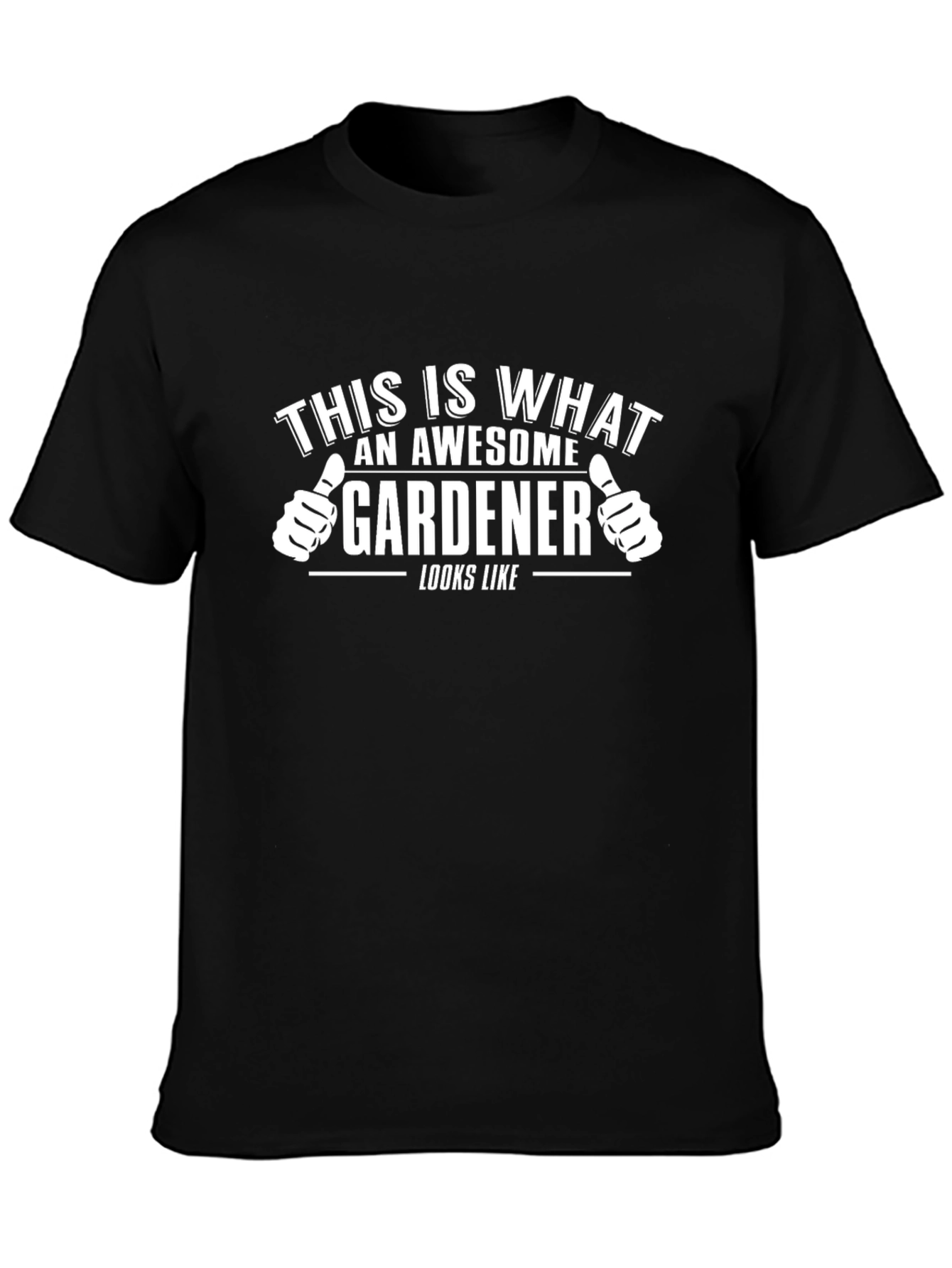 Awesome Gardener Graphic Tee - Black Cotton T-Shirt