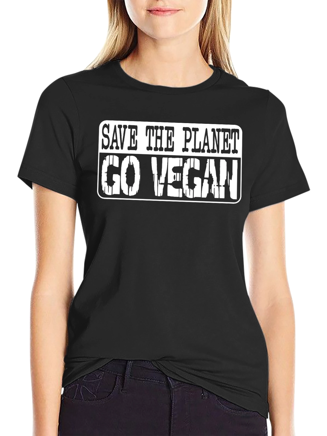 Save the Planet Go Vegan Graphic Tee
