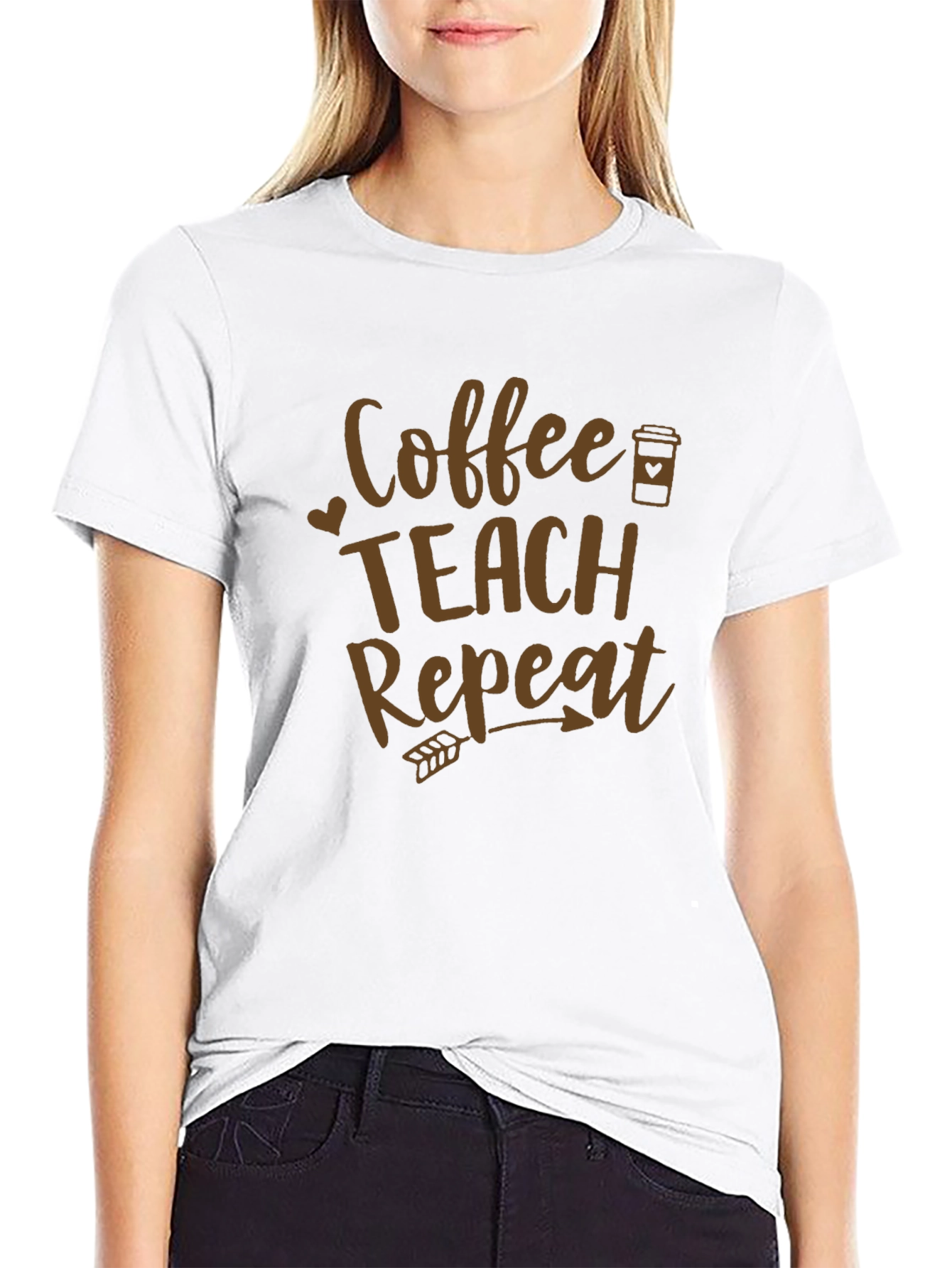 Coffee Teach Repeat Graphic Tee