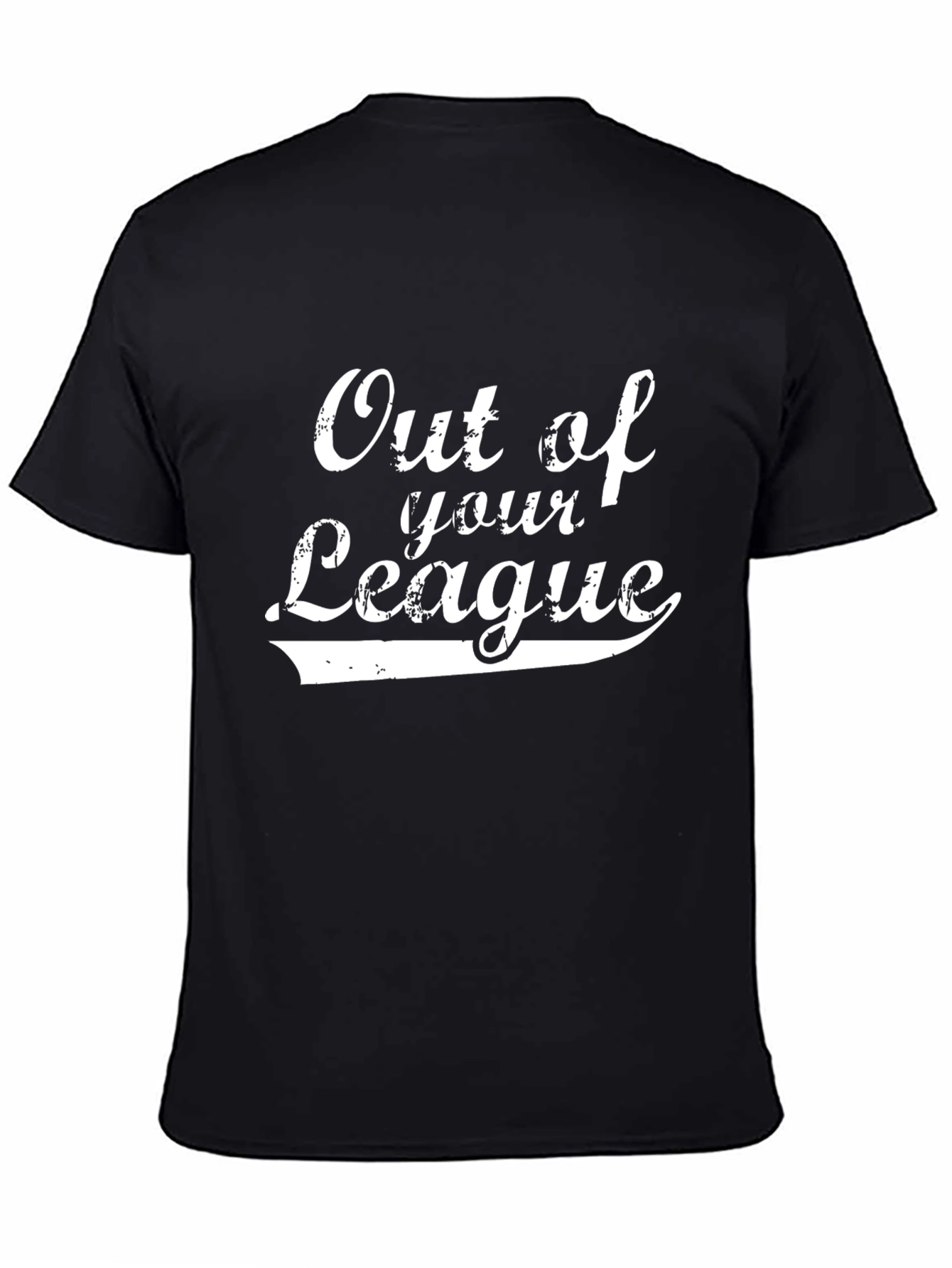 Out of Your League Black Graphic T-Shirt