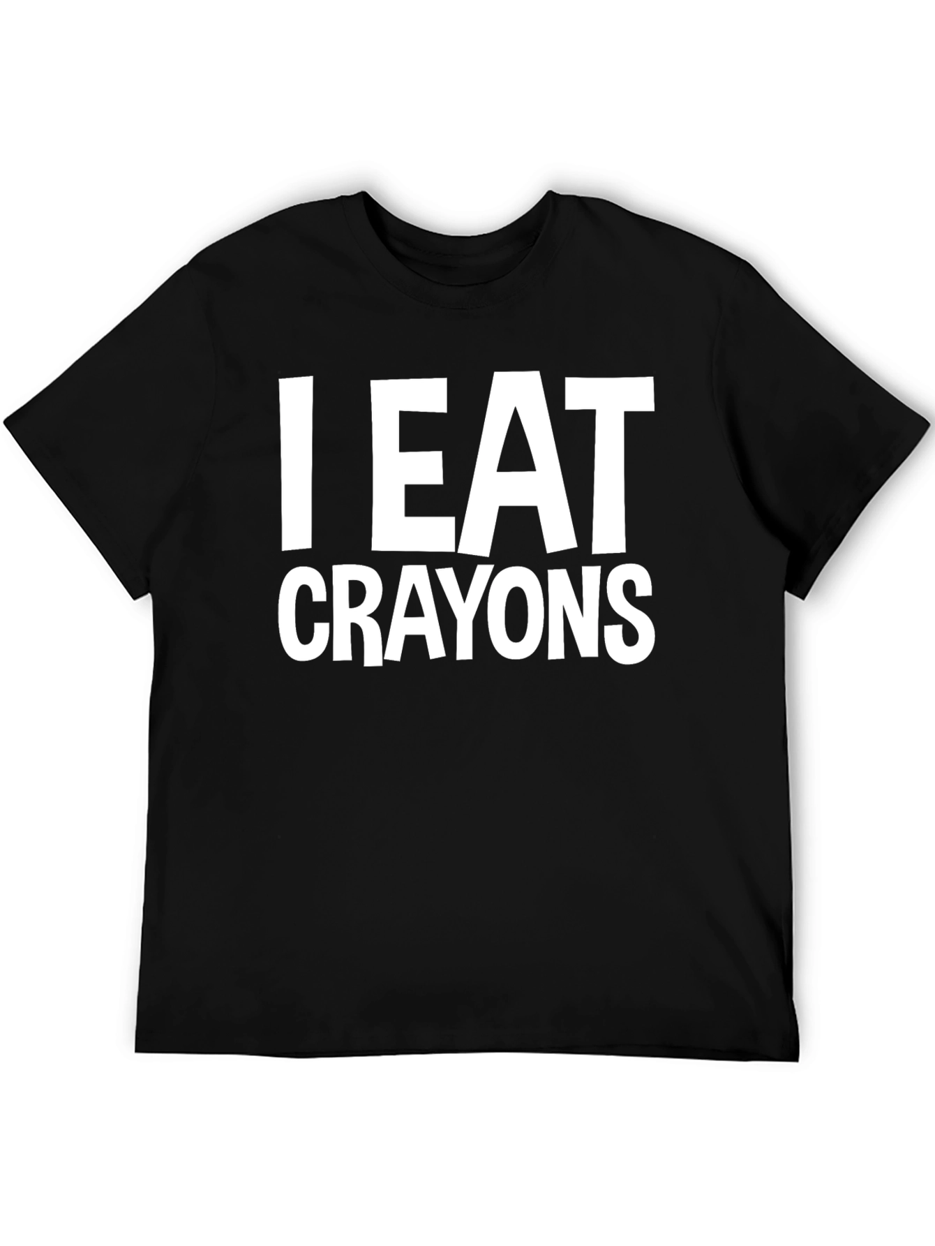 I Eat Crayons Graphic Tee - Funny Slogan T-Shirt