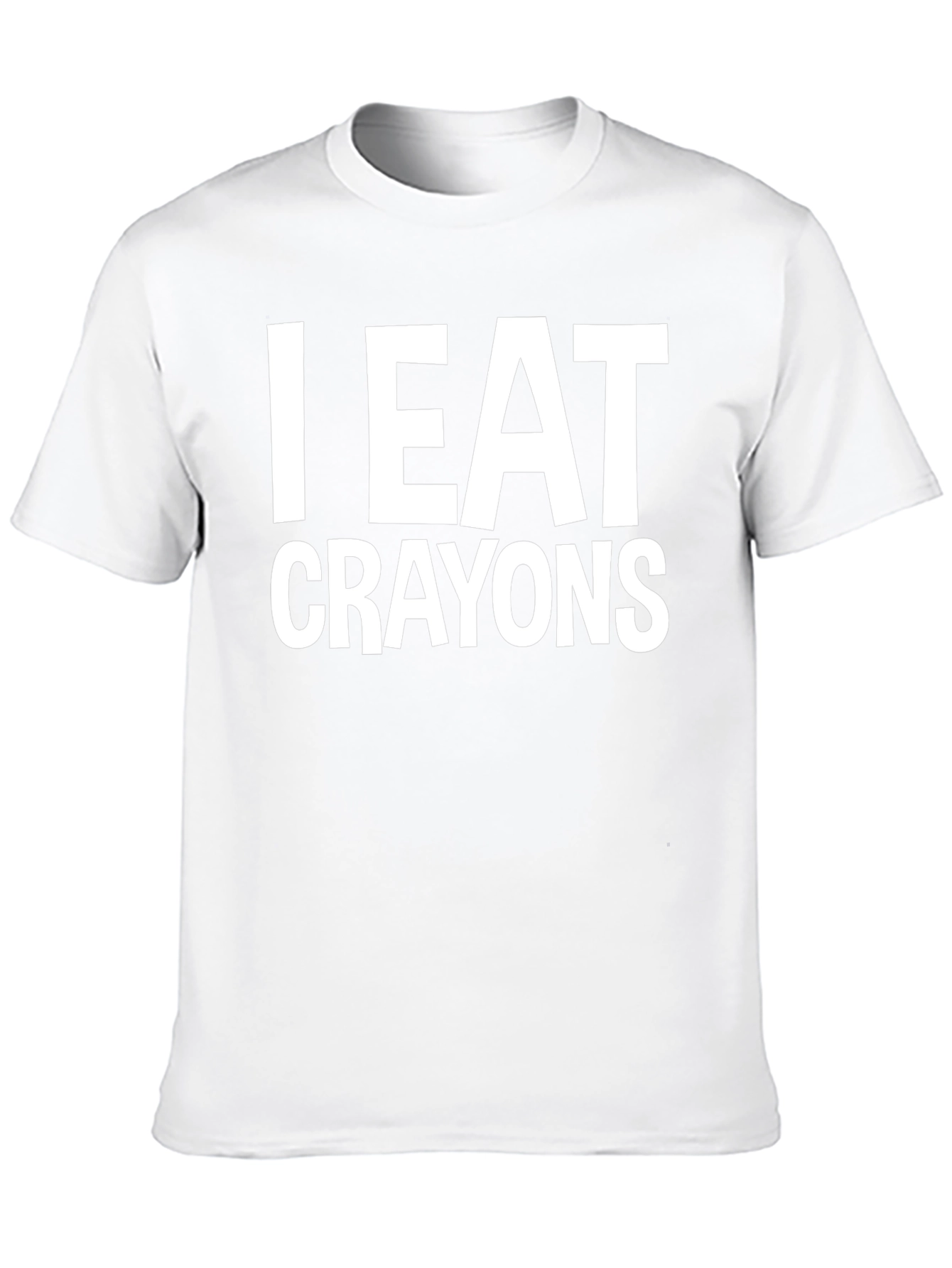 I Eat Crayons Graphic Tee - Funny Slogan T-Shirt