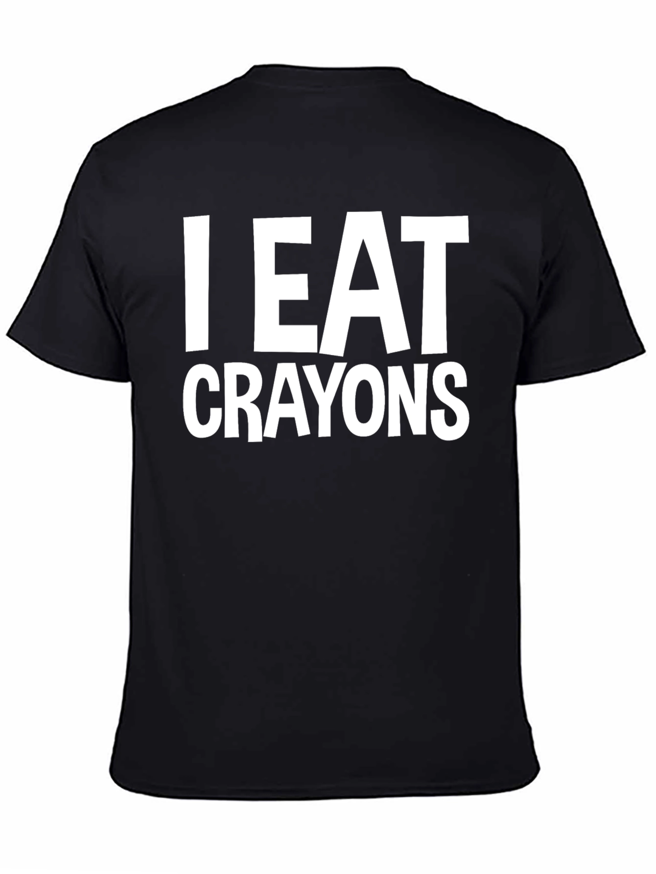 I Eat Crayons Graphic Tee - Funny Slogan T-Shirt
