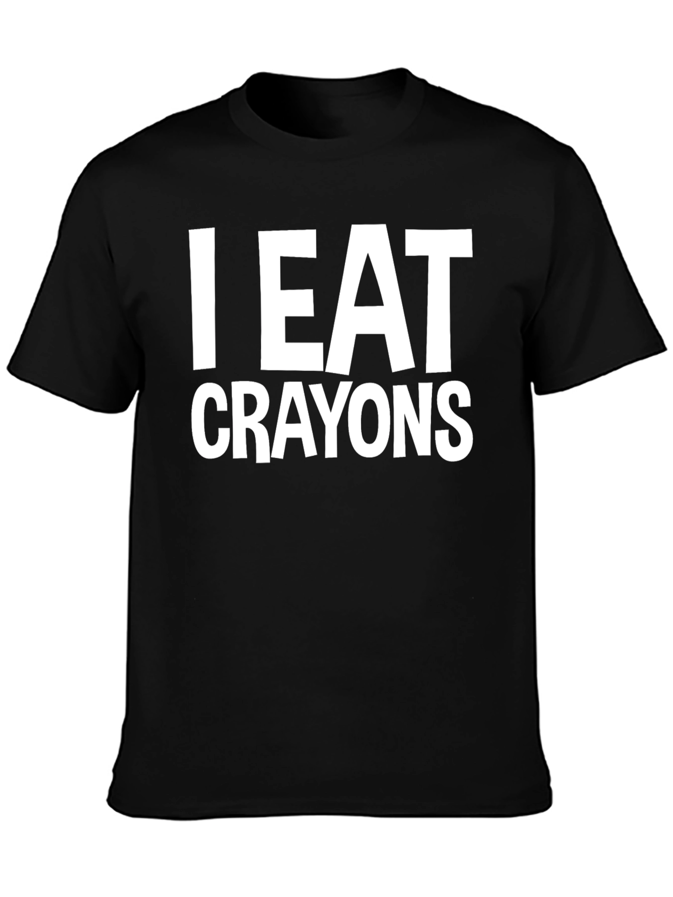 I Eat Crayons Graphic Tee - Funny Slogan T-Shirt