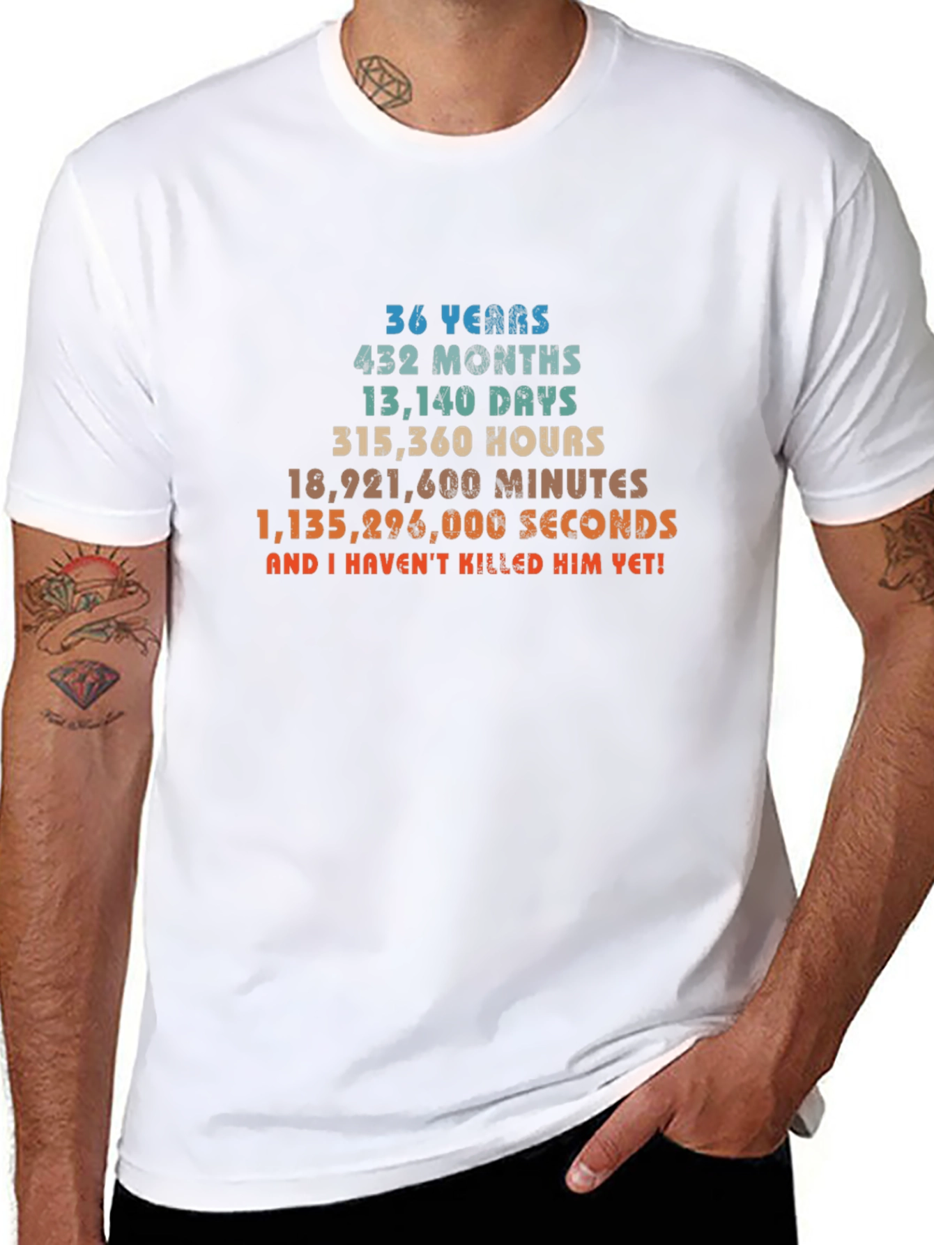 36 Years Anniversary T-Shirt Funny Gift