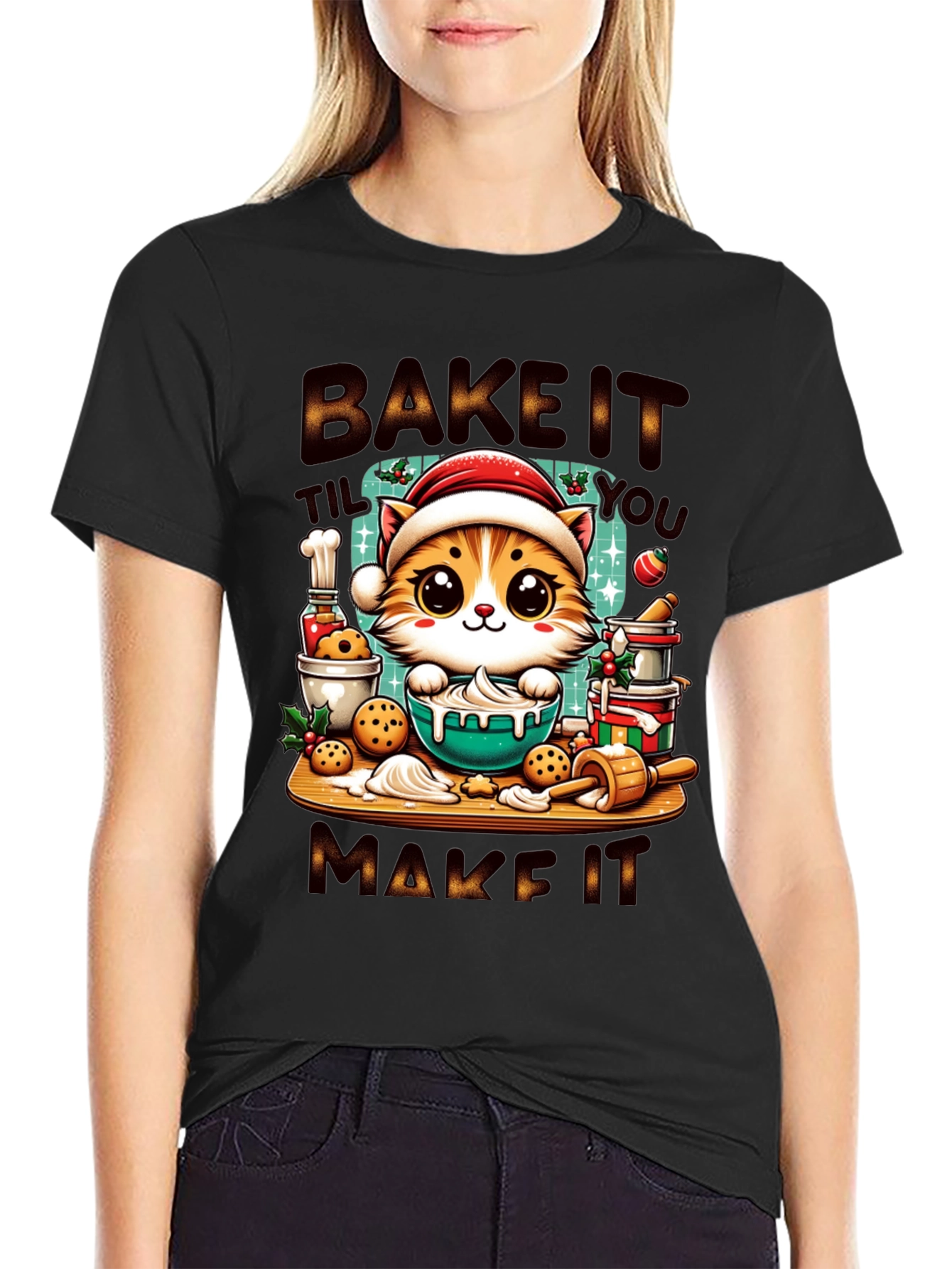 Bake It Till You Make It Cat Tee