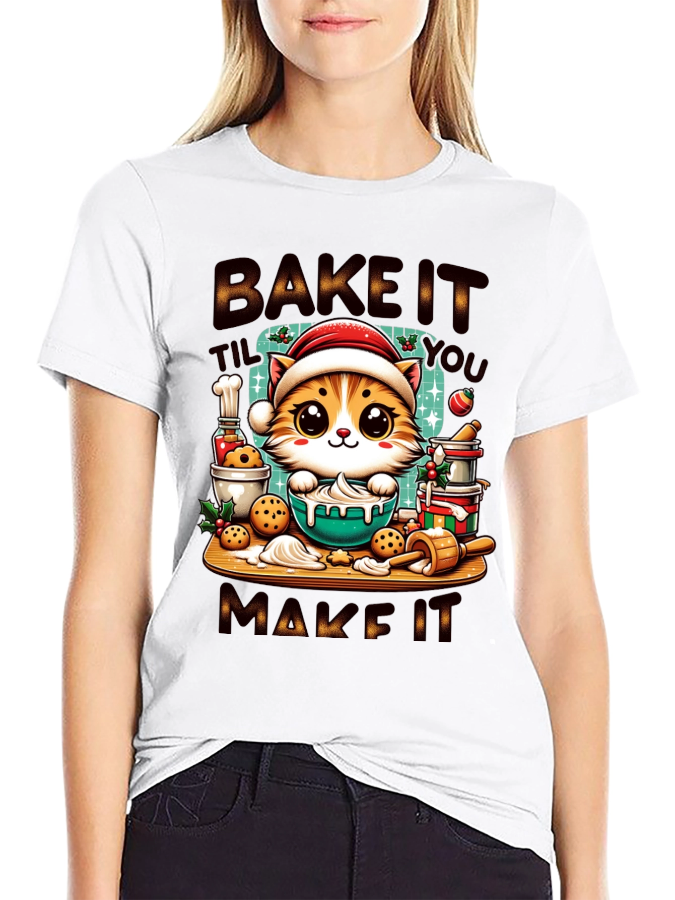 Bake It Till You Make It Cat Tee