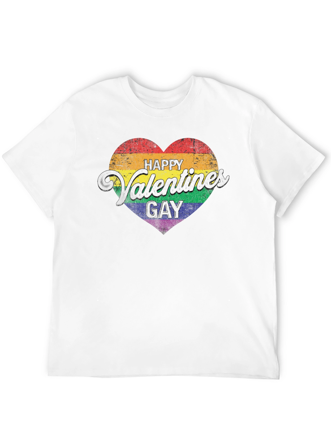 Happy Valentines Gay Pride T-Shirt