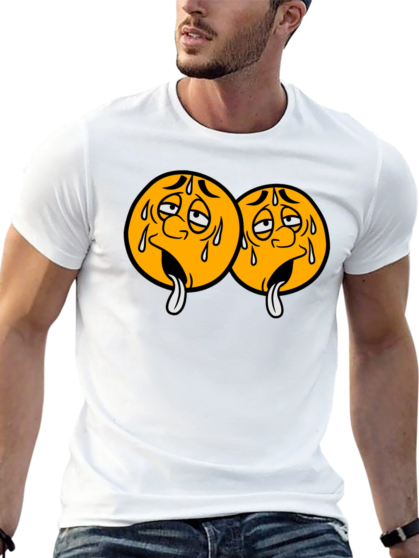 Emoji Faces Graphic T-Shirt