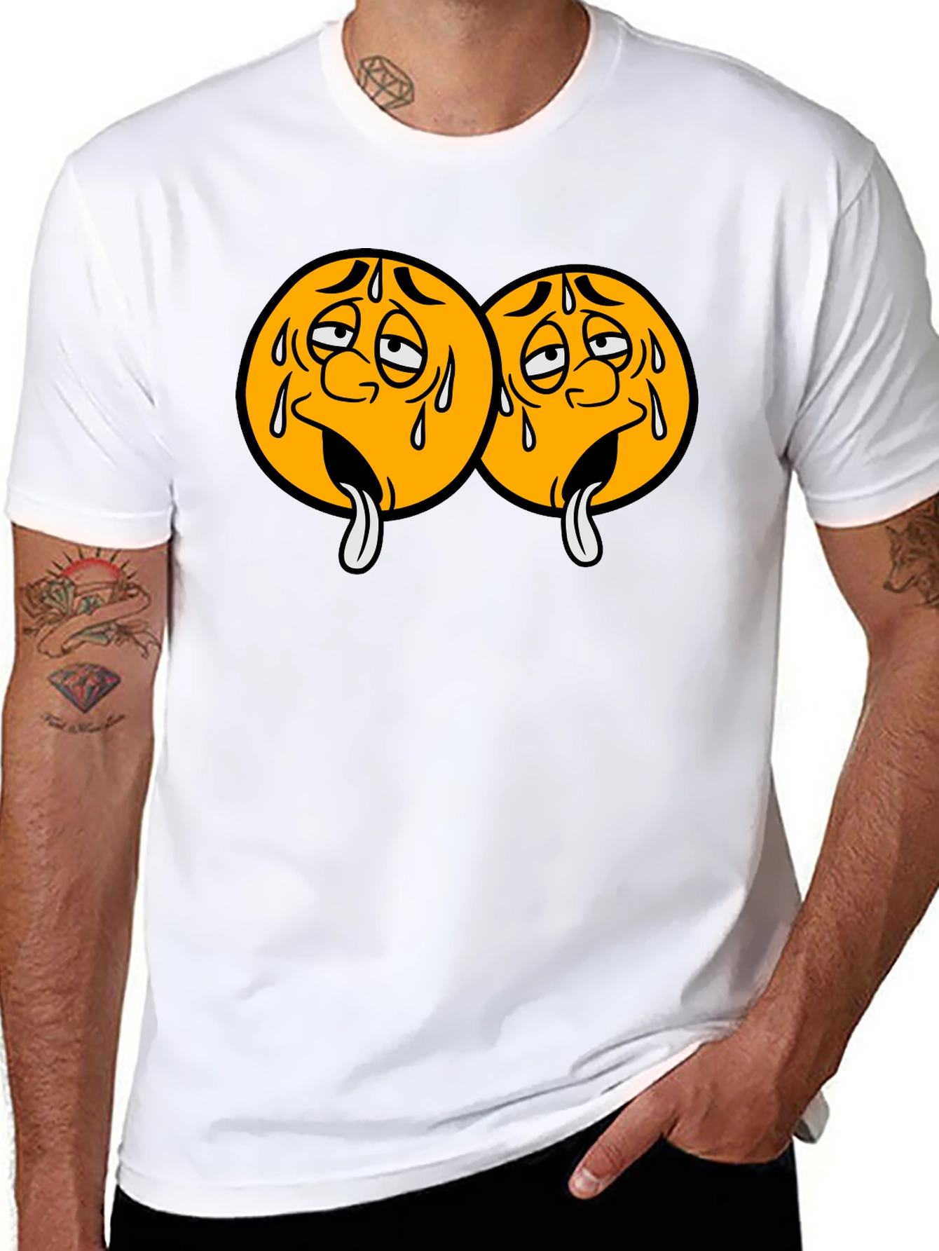 Emoji Faces Graphic T-Shirt