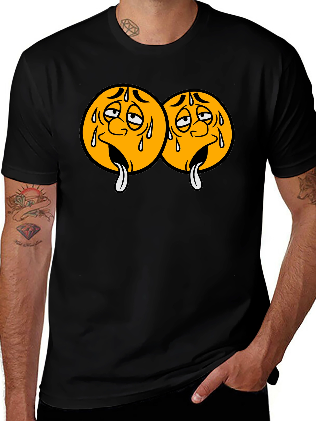 Emoji Faces Graphic T-Shirt