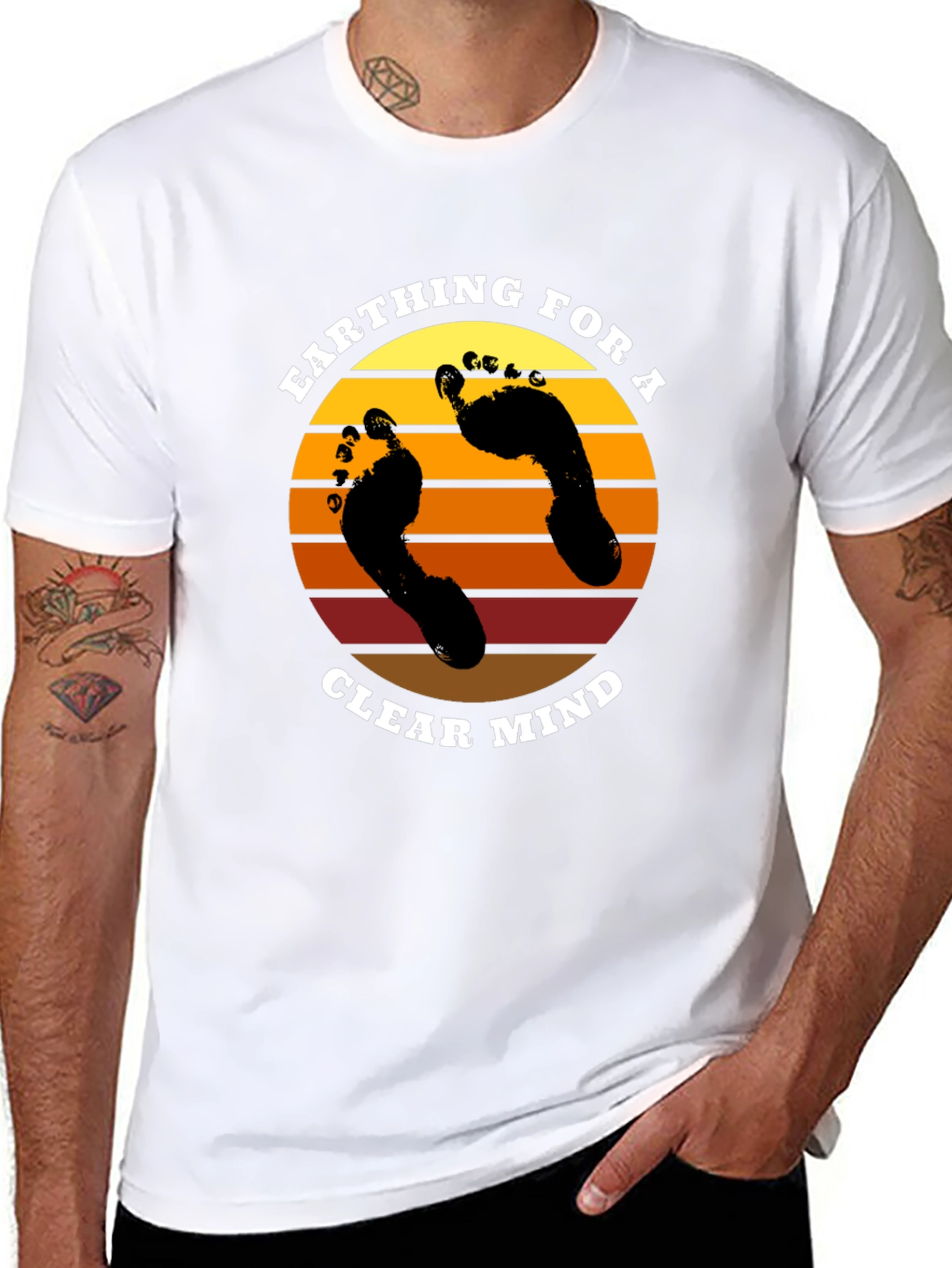 Earthing for a Clear Mind Graphic T-Shirt