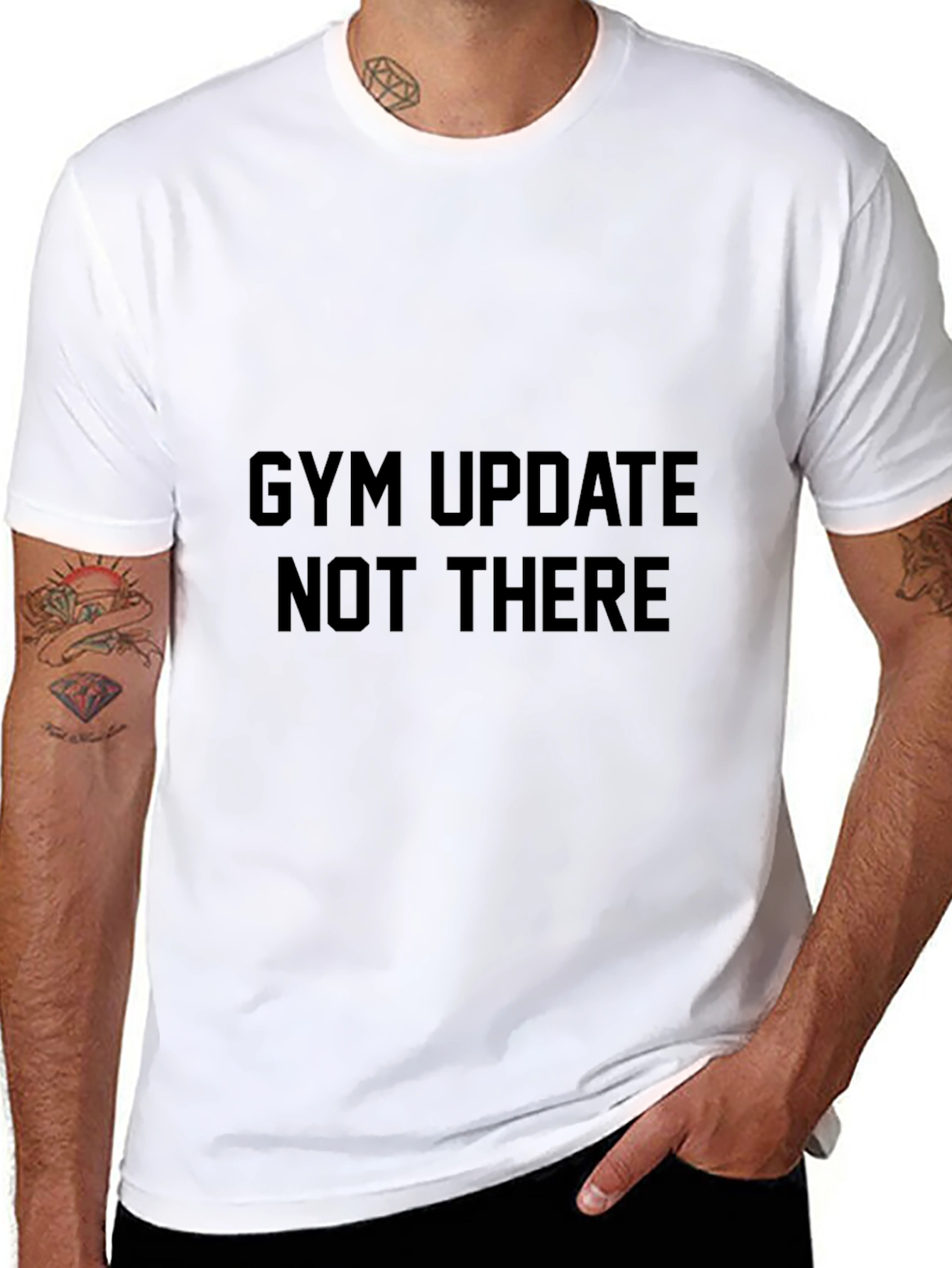 Gym Update Funny Graphic Tee