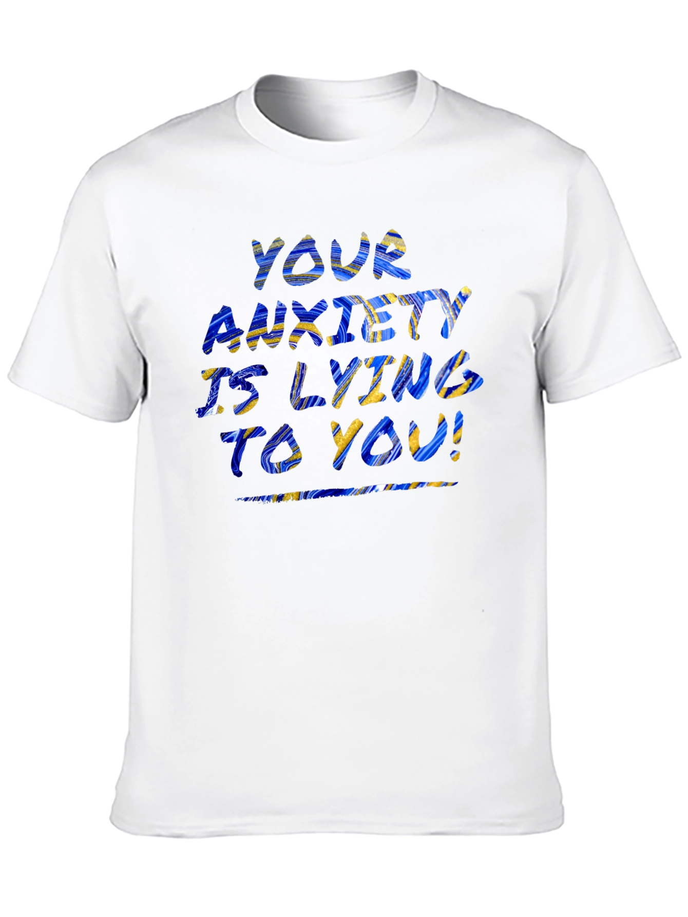 Anxiety Awareness Graphic T-Shirt - Black