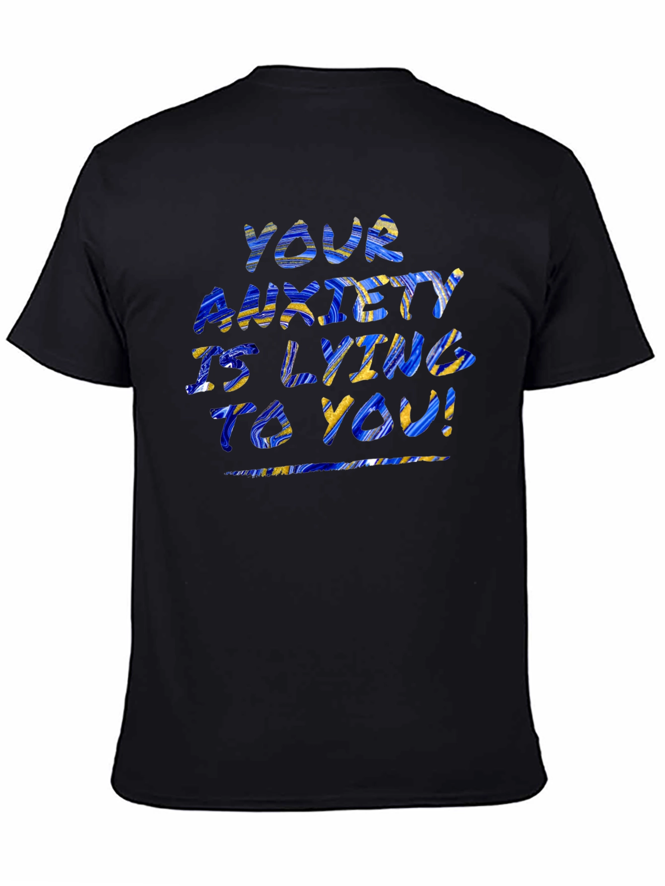 Anxiety Awareness Graphic T-Shirt - Black