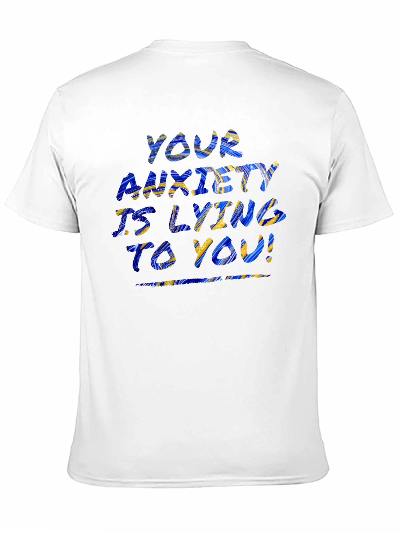 Anxiety Awareness Graphic T-Shirt - Black