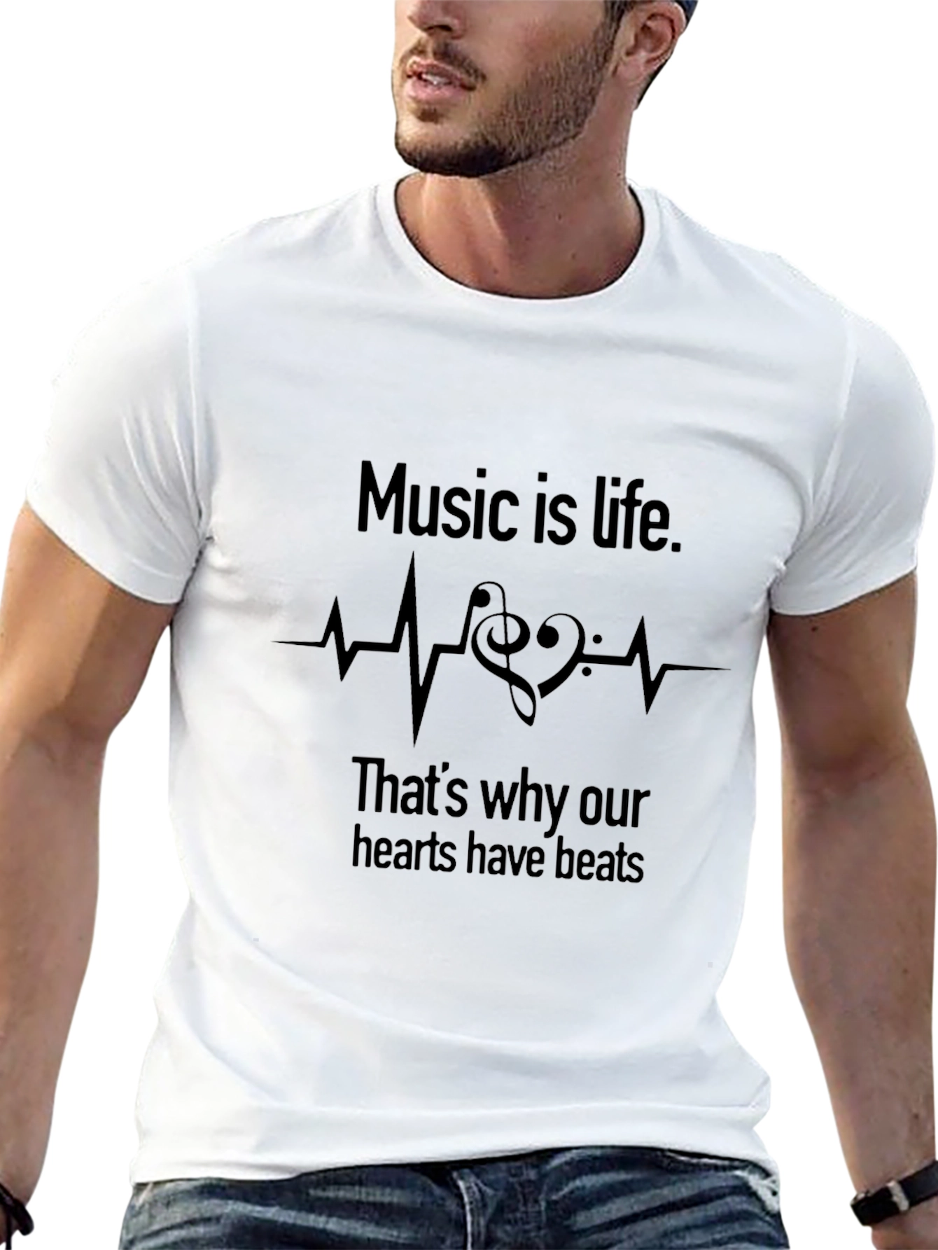 Music is Life Graphic Tee - Soft Cotton
