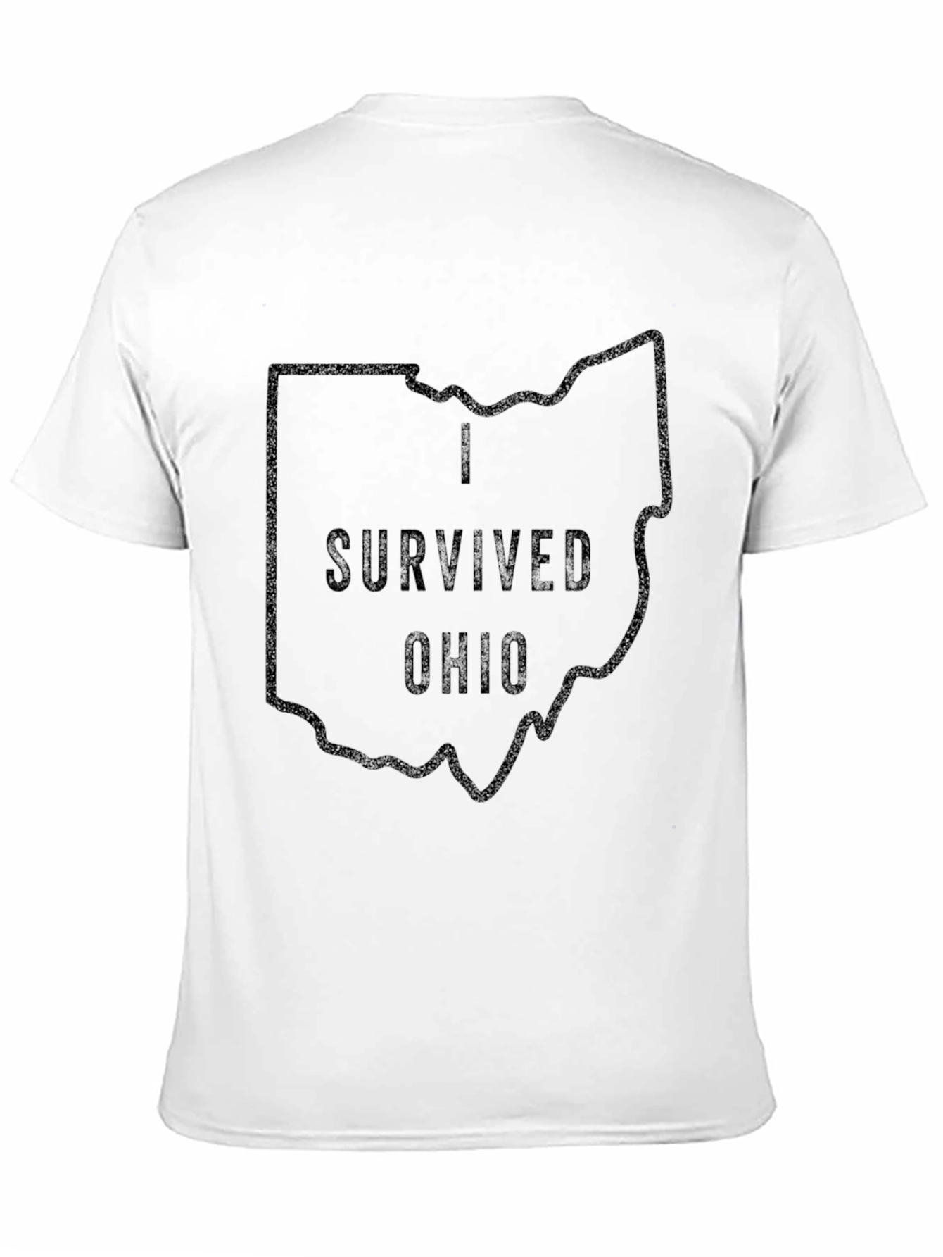 I Survived Ohio Black Graphic T-Shirt