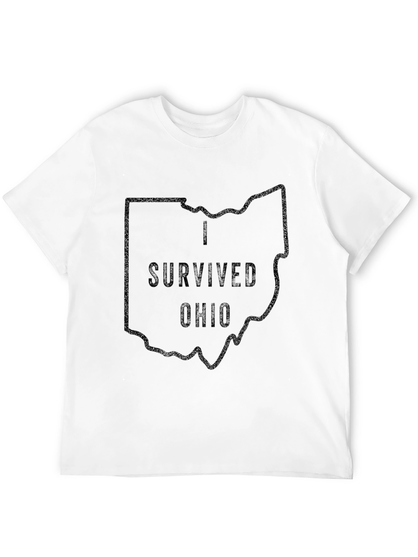 I Survived Ohio Black Graphic T-Shirt