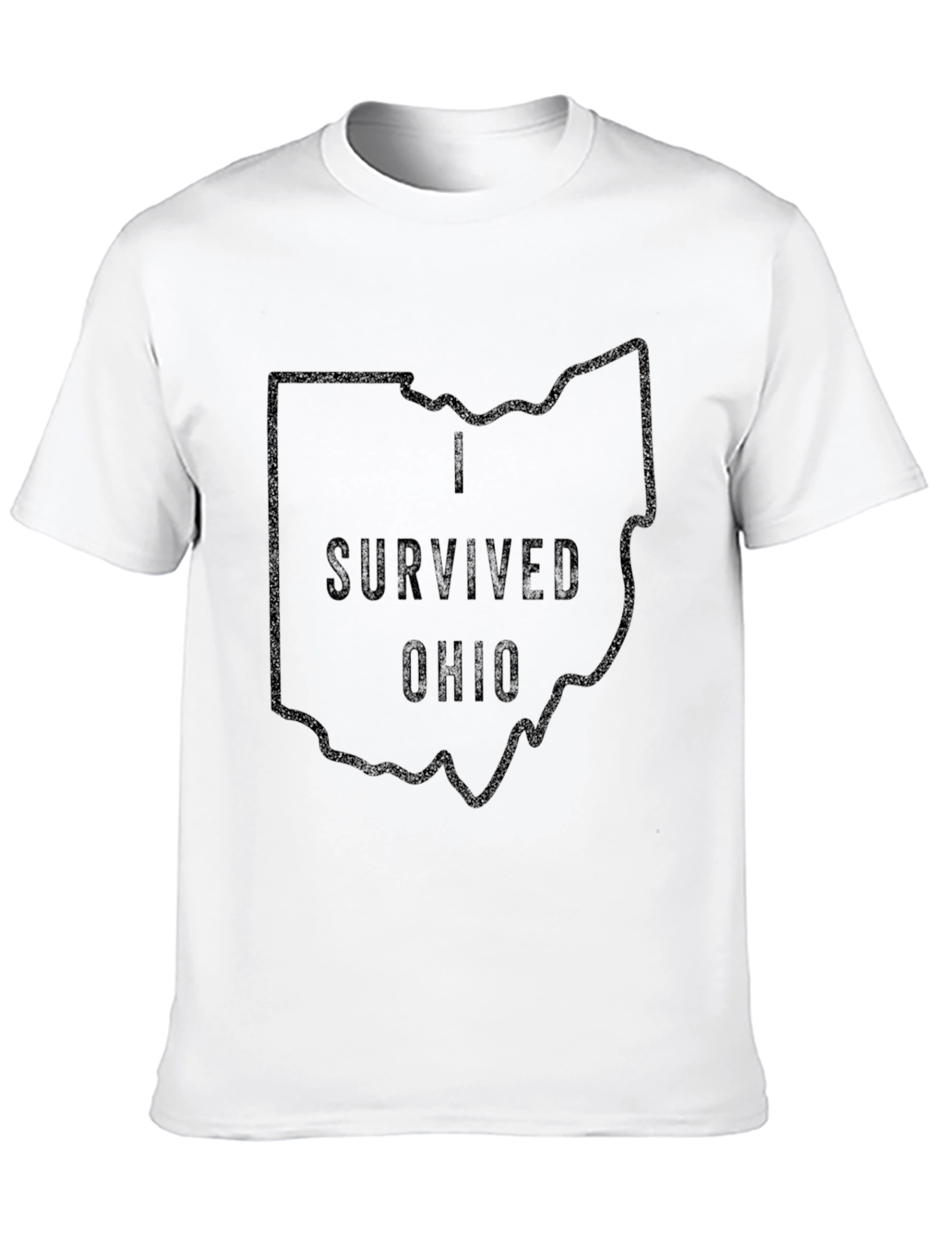 I Survived Ohio Black Graphic T-Shirt