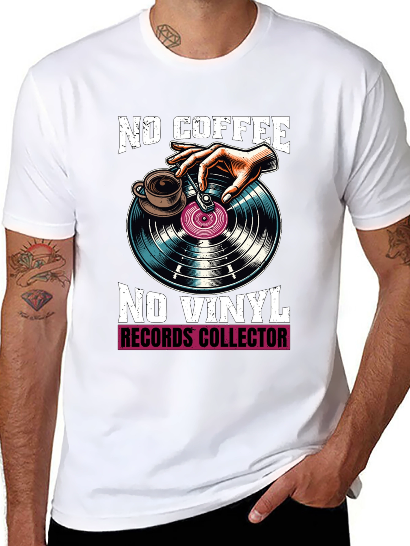 No Coffee No Vinyl Graphic Tee