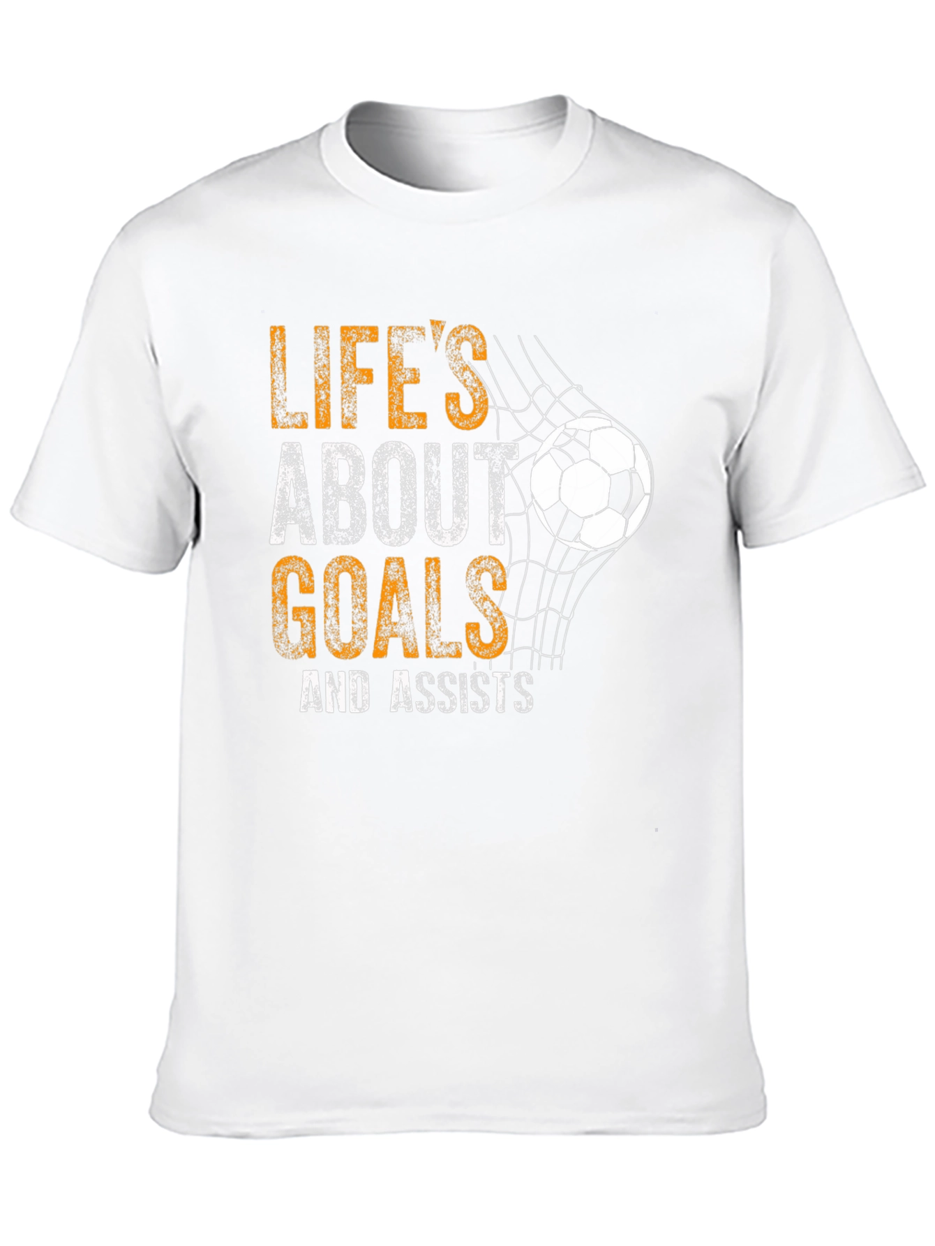 Lifes About Goals Soccer Graphic T-Shirt