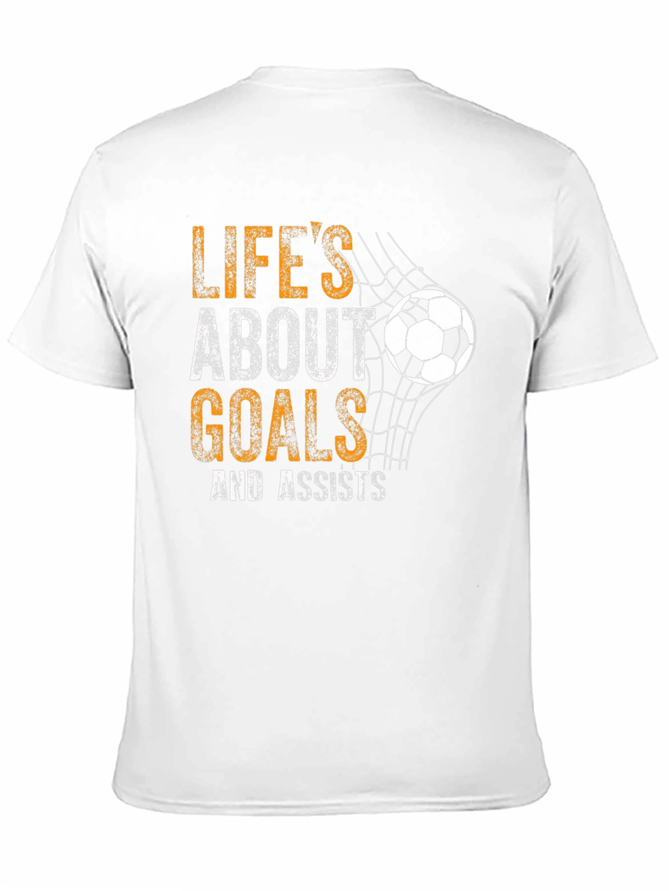 Lifes About Goals Soccer Graphic T-Shirt