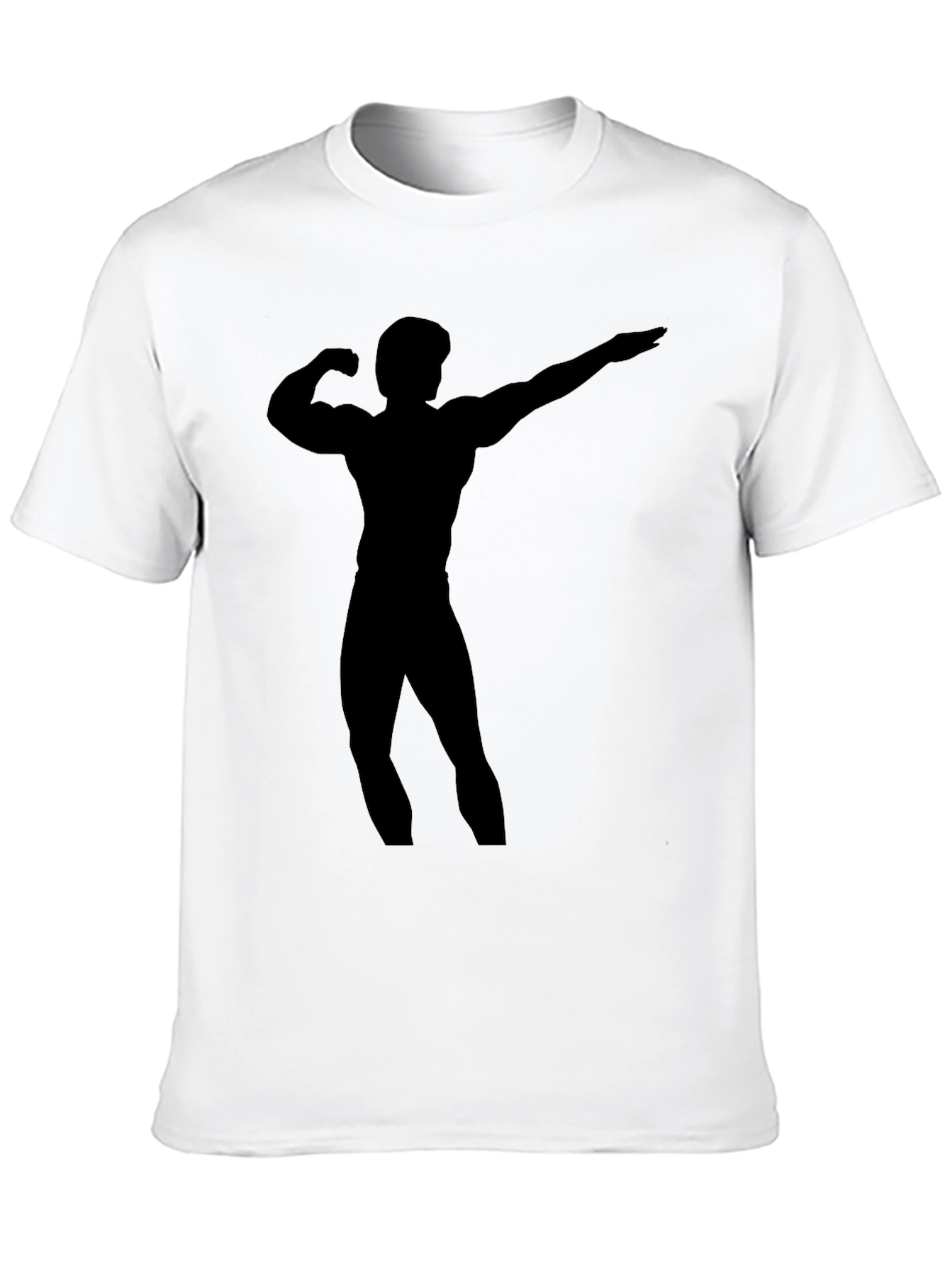 Bodybuilder Silhouette Graphic Tee