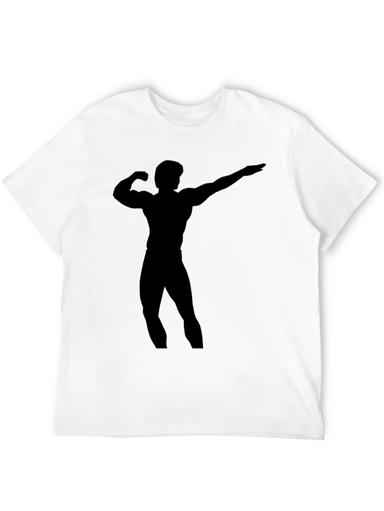 Bodybuilder Silhouette Graphic Tee