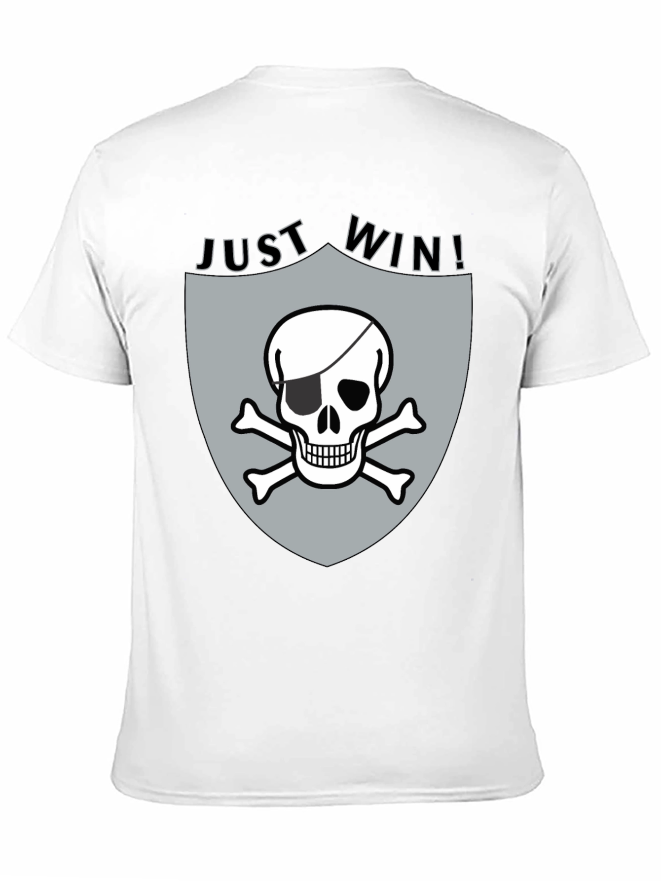 Just Win Pirate Skull Graphic Tee