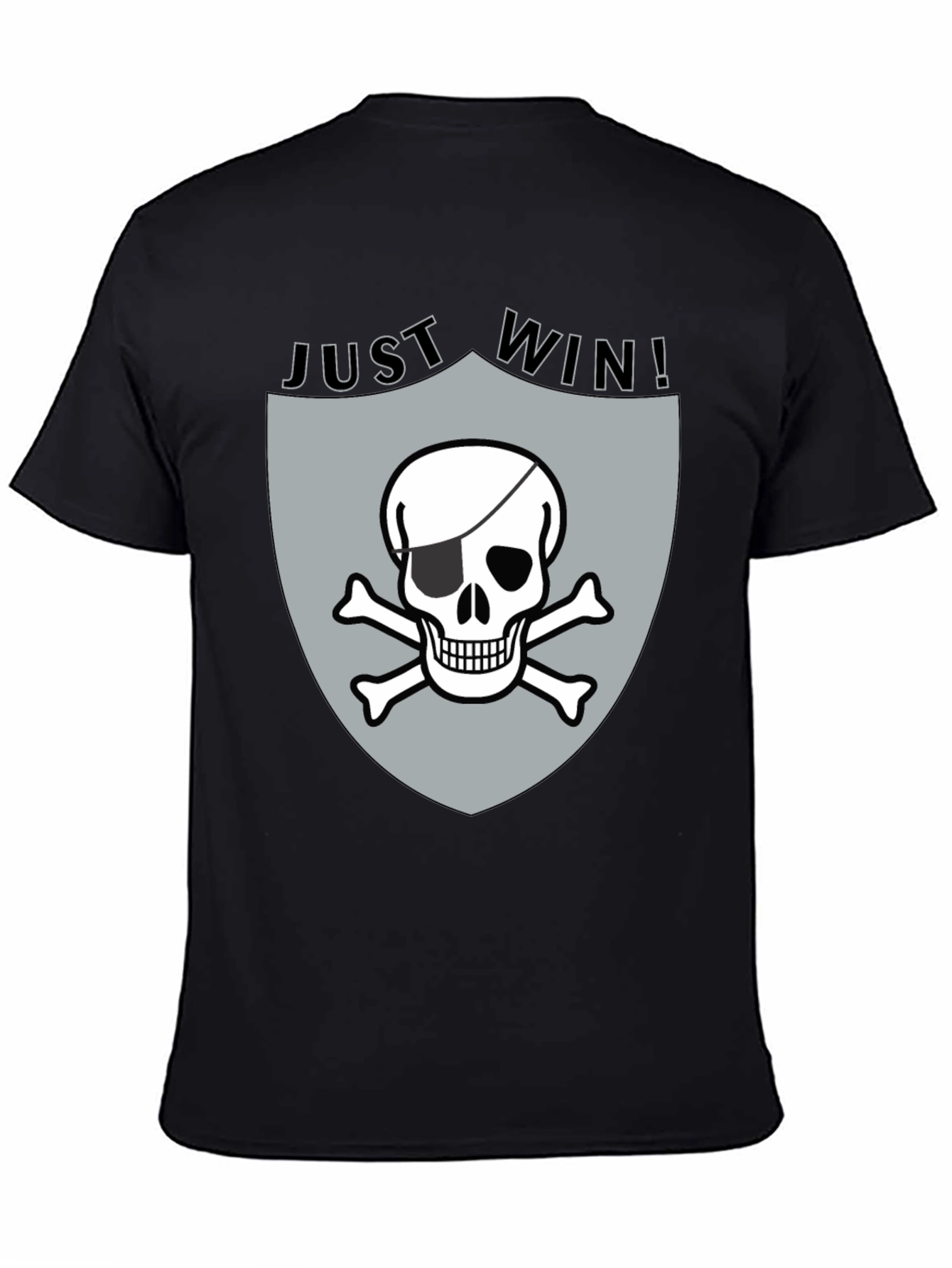 Just Win Pirate Skull Graphic Tee